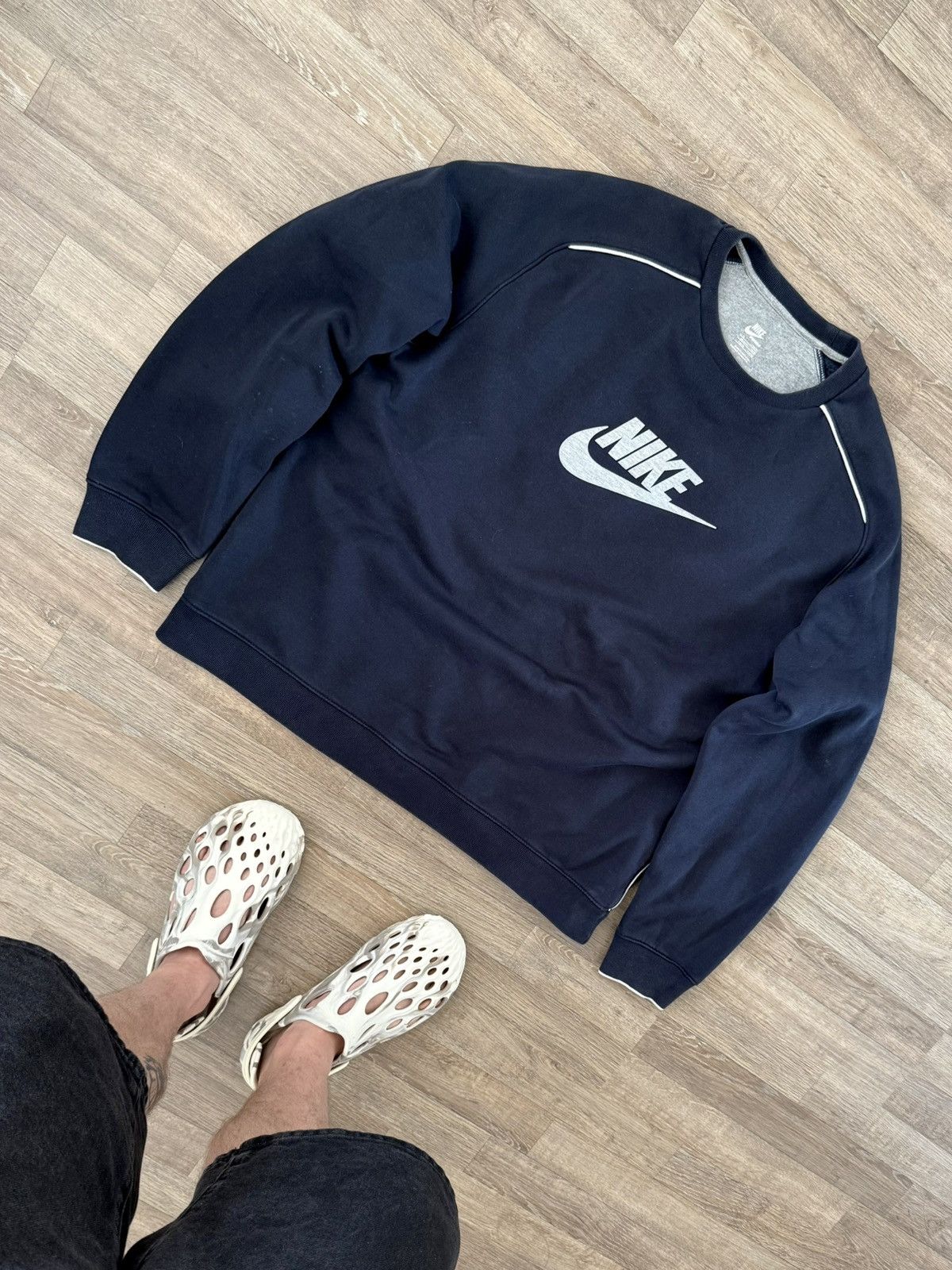 Nike Vintage Nike 00s Track Big Logo Sweatshirt Drill Jacket Size US XL / EU 56 / 4 - 12 Thumbnail