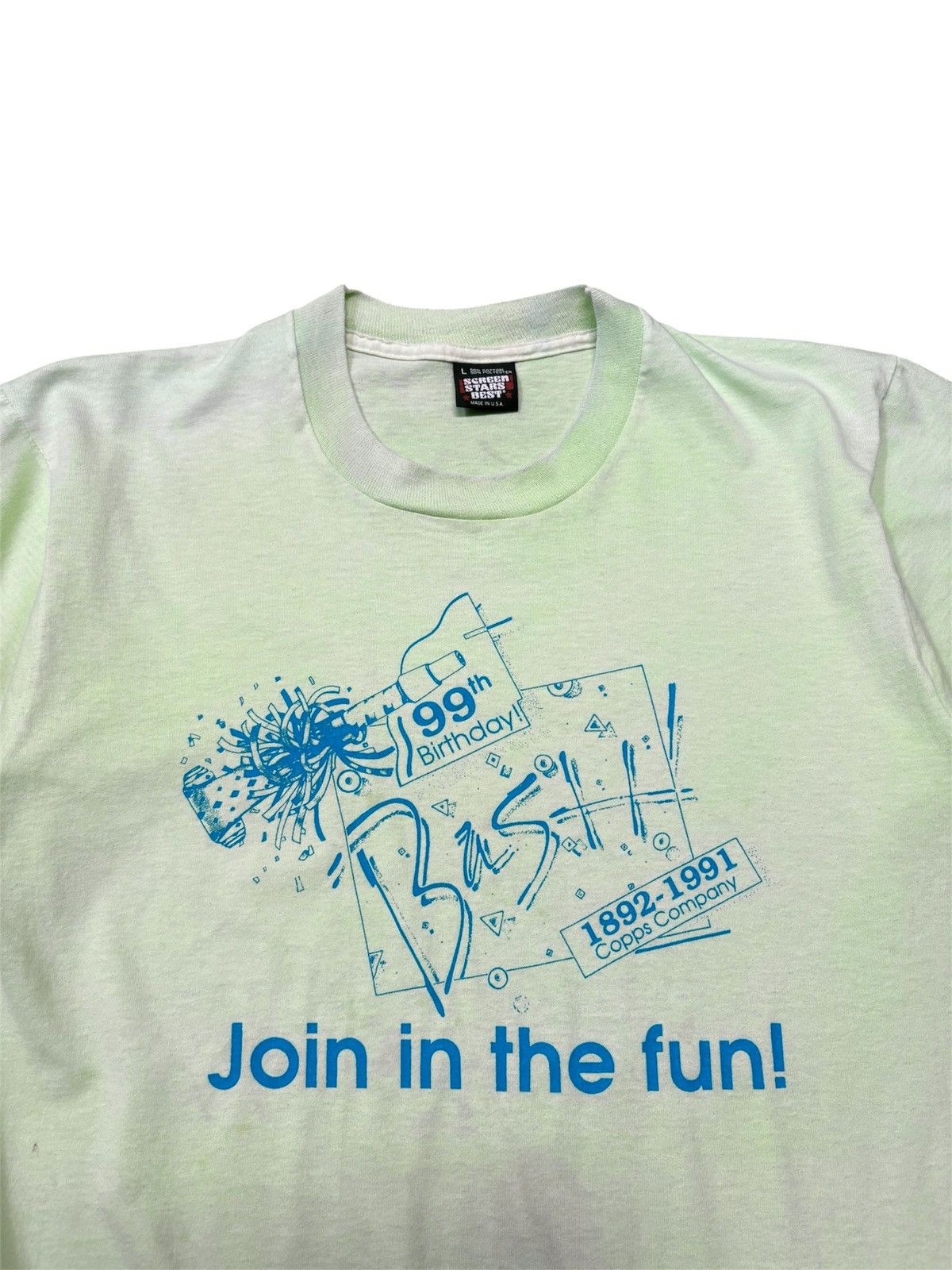 Vintage 80’s Copps Company 100th Anniversary Birthday Bash Vintage T Size US L / EU 52-54 / 3 - 1 Thumbnail