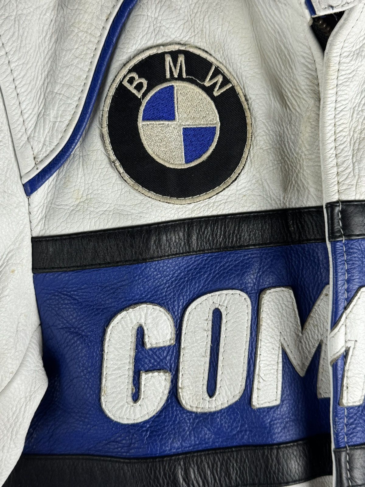 BMW Vintage BMW Compaq Leather Motorbike Racing Jacket Size XS / US 0-2 / IT 36-38 - 3 Thumbnail