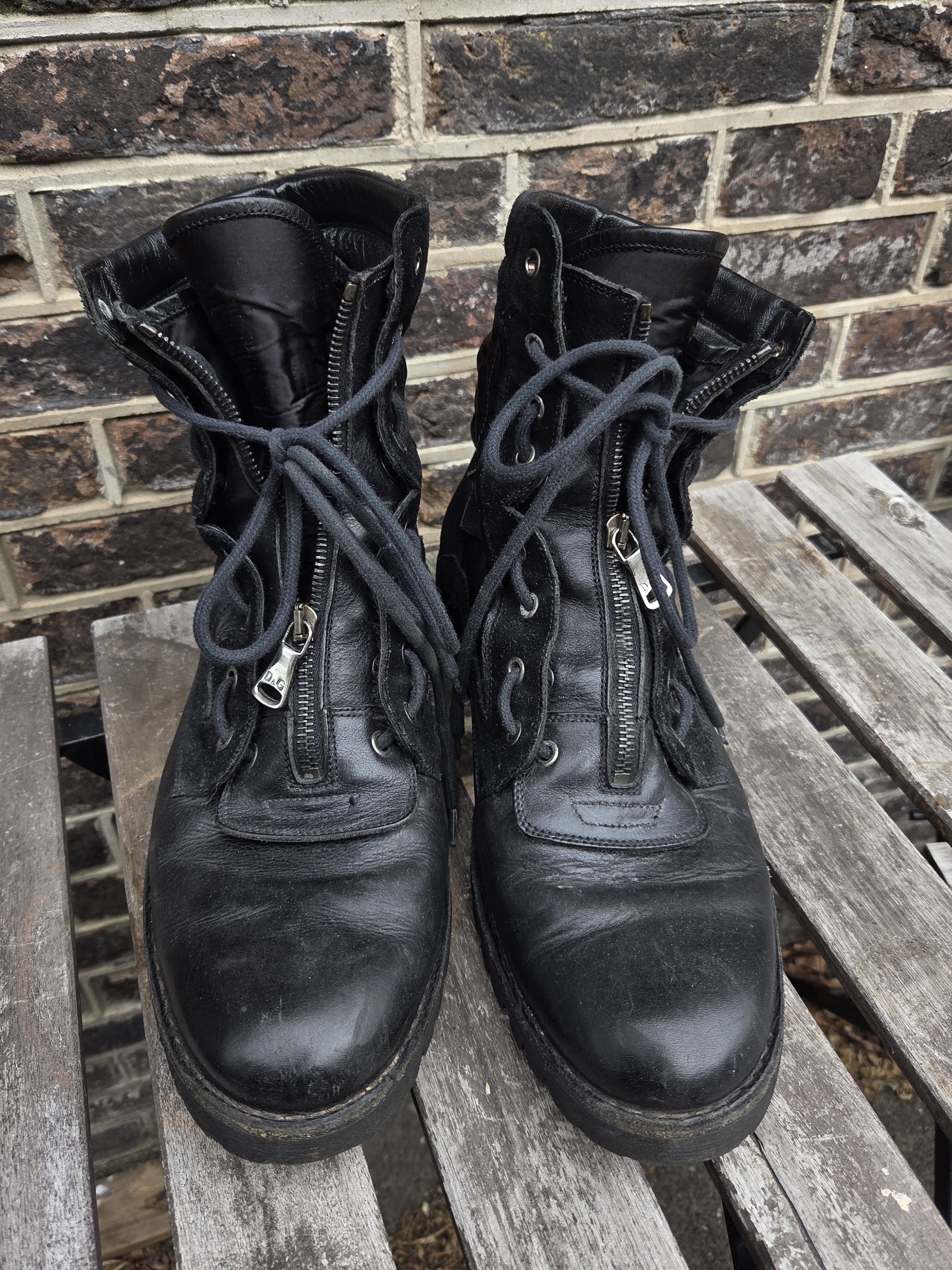 Dolce & Gabbana Dolce & Gabbana leather Combat boots Size US 9.5 / EU 42-43 - 1 Thumbnail
