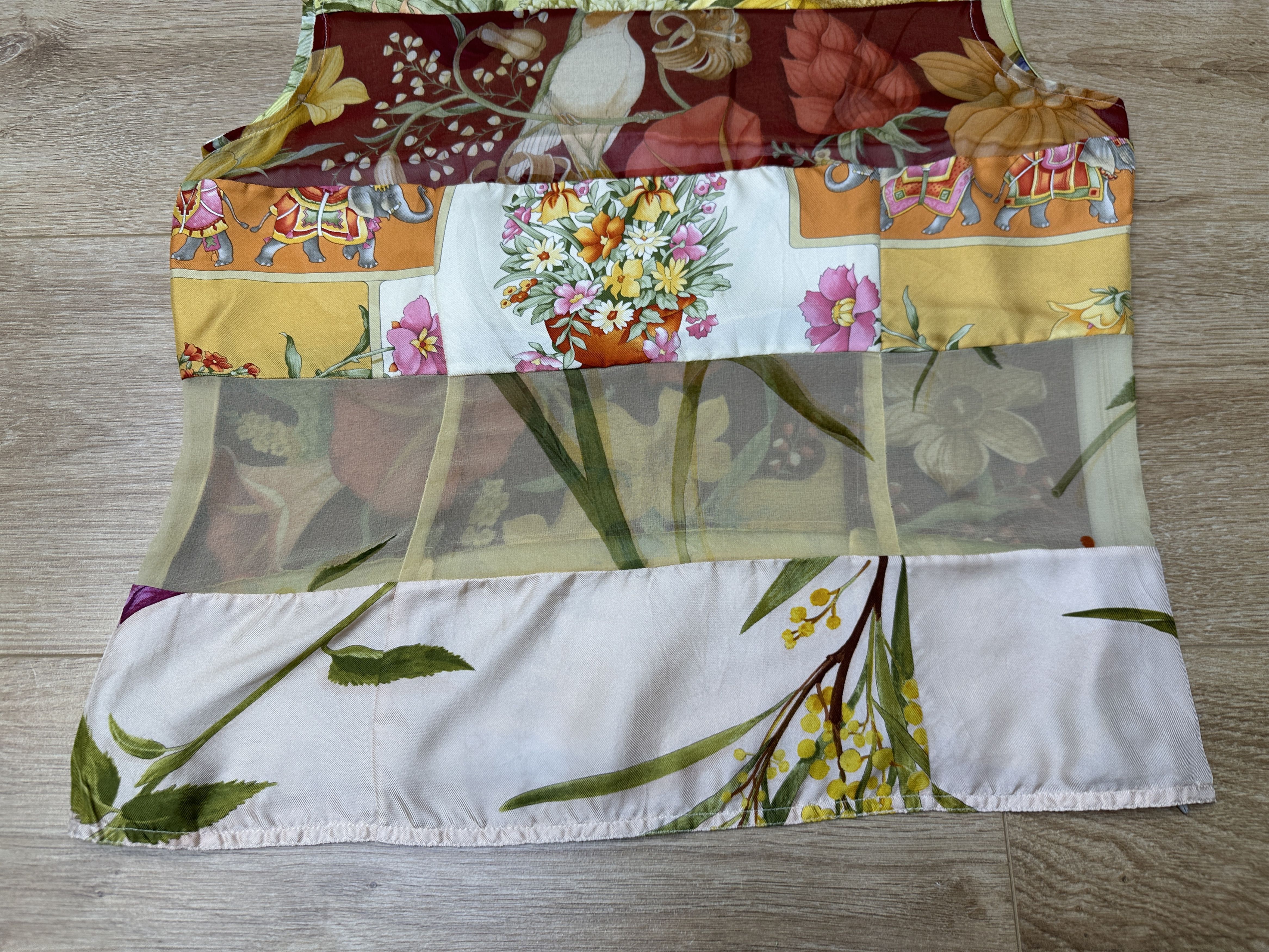 Salvatore Ferragamo Salvatore Ferragamo 100% Silk Print Sleeveless IT 42 US 8 Size M / US 6-8 / IT 42-44 - 8 Thumbnail