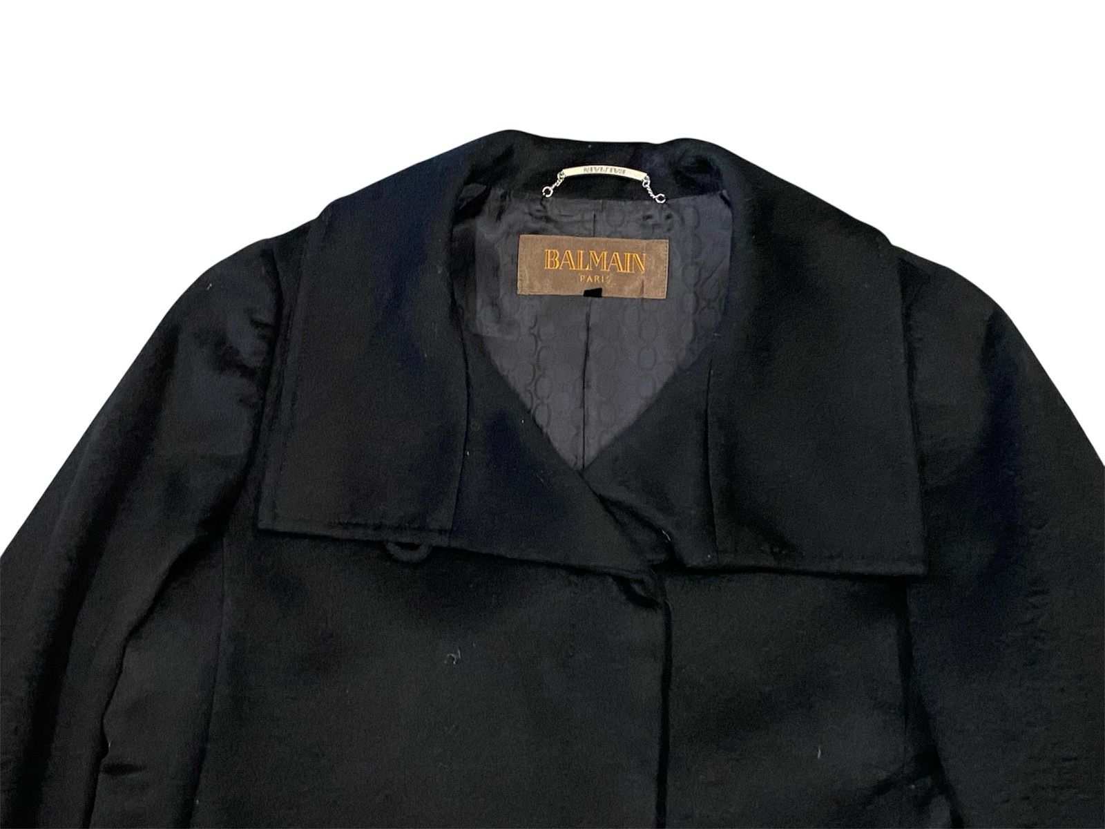 Balmain Balmain Paris Wool Coat Jacket Black Size M / US 6-8 / IT 42-44 - 4 Thumbnail