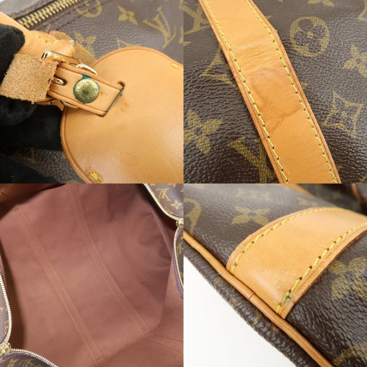 Louis Vuitton Louis Vuitton Monogram Keepall Bandouliere 55 Duffle Bag Size ONE SIZE - 7 Thumbnail