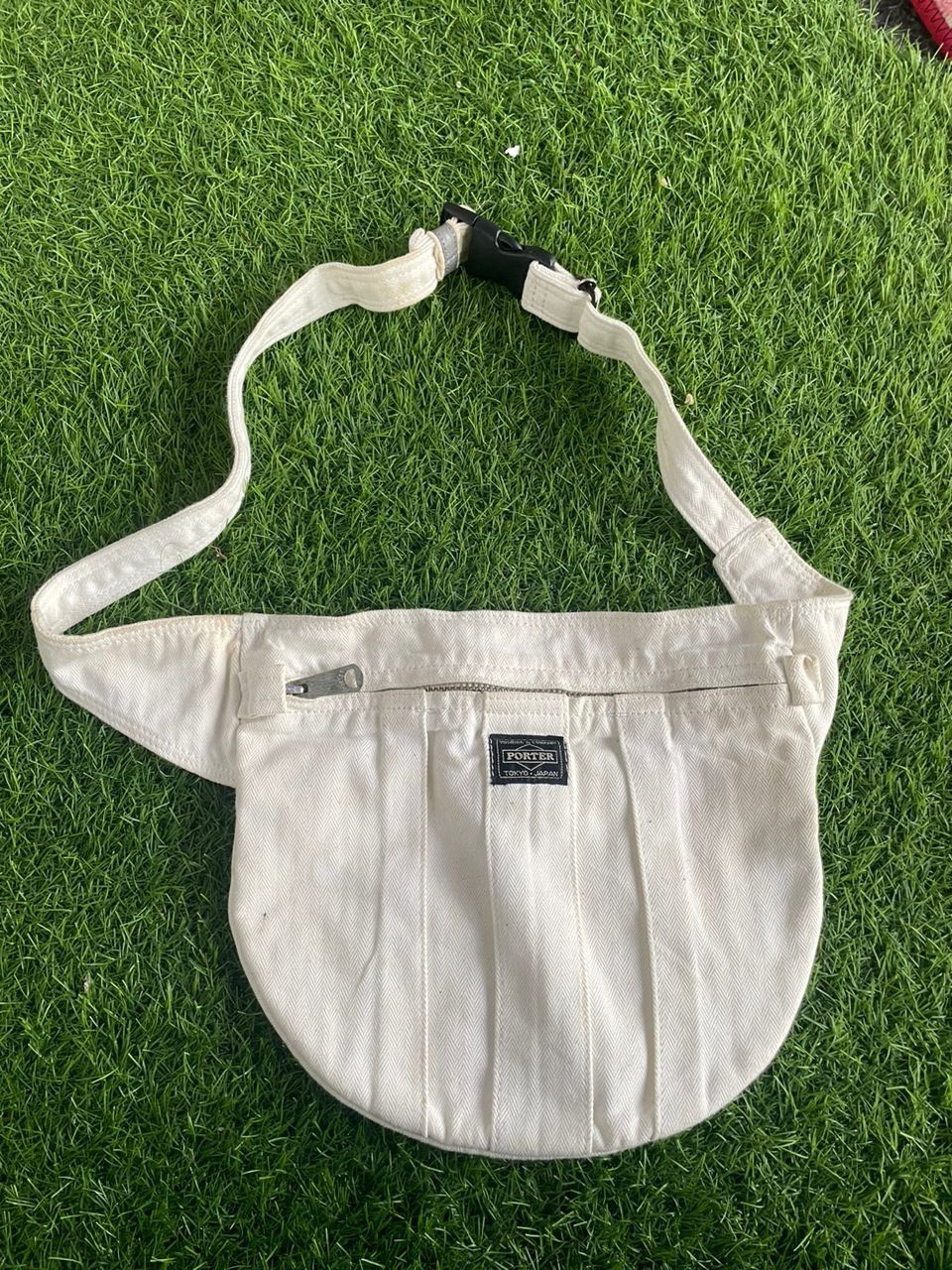 image of Authentic Porter Yoshida Waistbag Bumbag in White, Men's