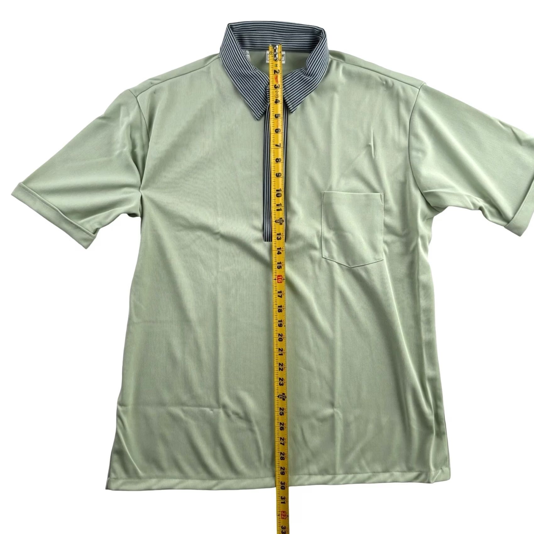 Haband VINTAGE Haband Men’s 1970s S/S Collared Polo Shirt Green 2XL Polo-Style Button-Front Short Sleeve Polyester Mens 1970s Green 2XL 100% Polyester Disco Size US XXL / EU 58 / 5 - 4 Thumbnail
