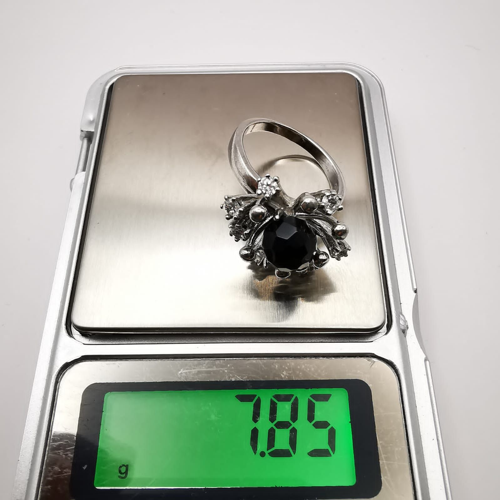 Sterling Silver Vintage Women's Ring,925 Sterling Silver Zirconia size 8 Size ONE SIZE - 6 Thumbnail