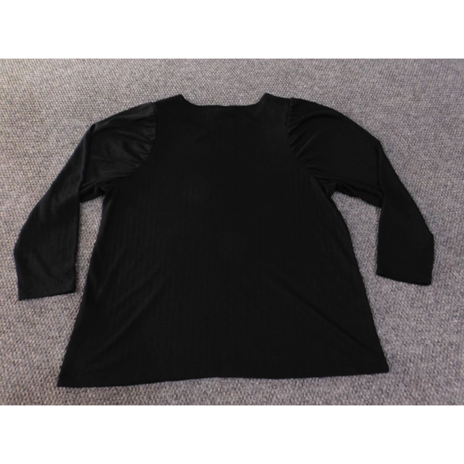 Banana Republic Banana Republic Blouse Shirt Women XL Black Pullover Linen Polyester Casual Classic Stretch Regular Size XL / US 12-14 / IT 48-50 - 7 Thumbnail