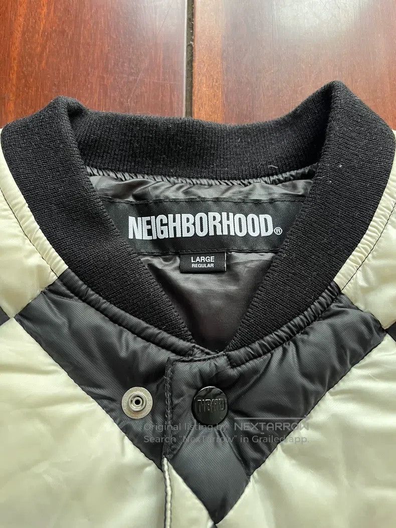 Neighborhood Neighborhood Checkerboard Pattern Down Jacket Size US L / EU 52-54 / 3 - 3 Thumbnail