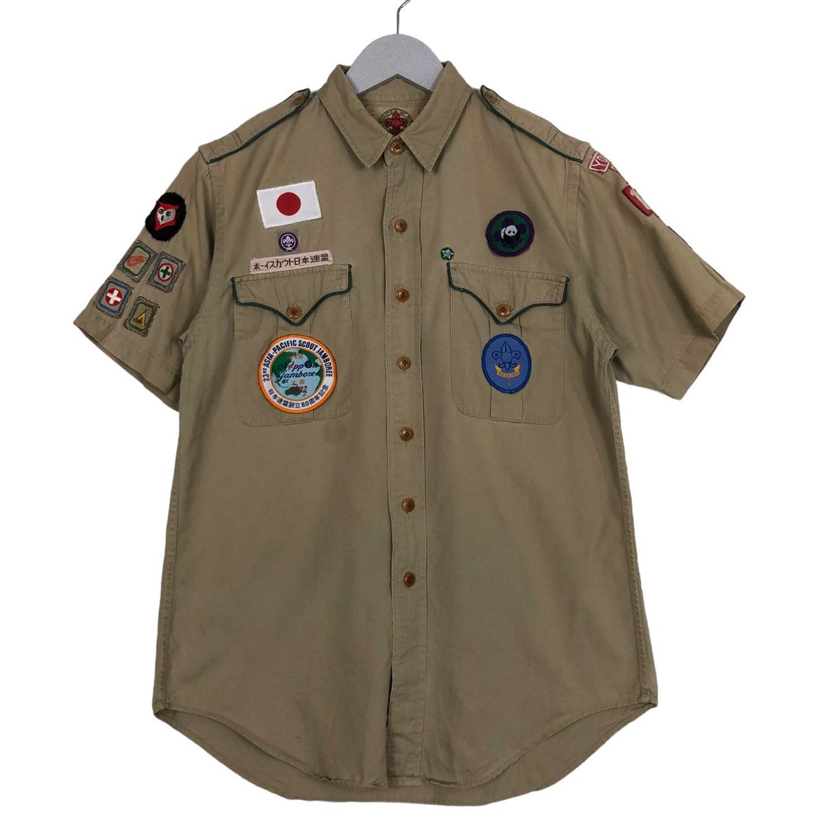 Ralph Lauren × Vintage 💥BOY SCOUT BY RL JAPAN FULL PATCH SHIRT Size US S / EU 44-46 / 1 - 1 Thumbnail
