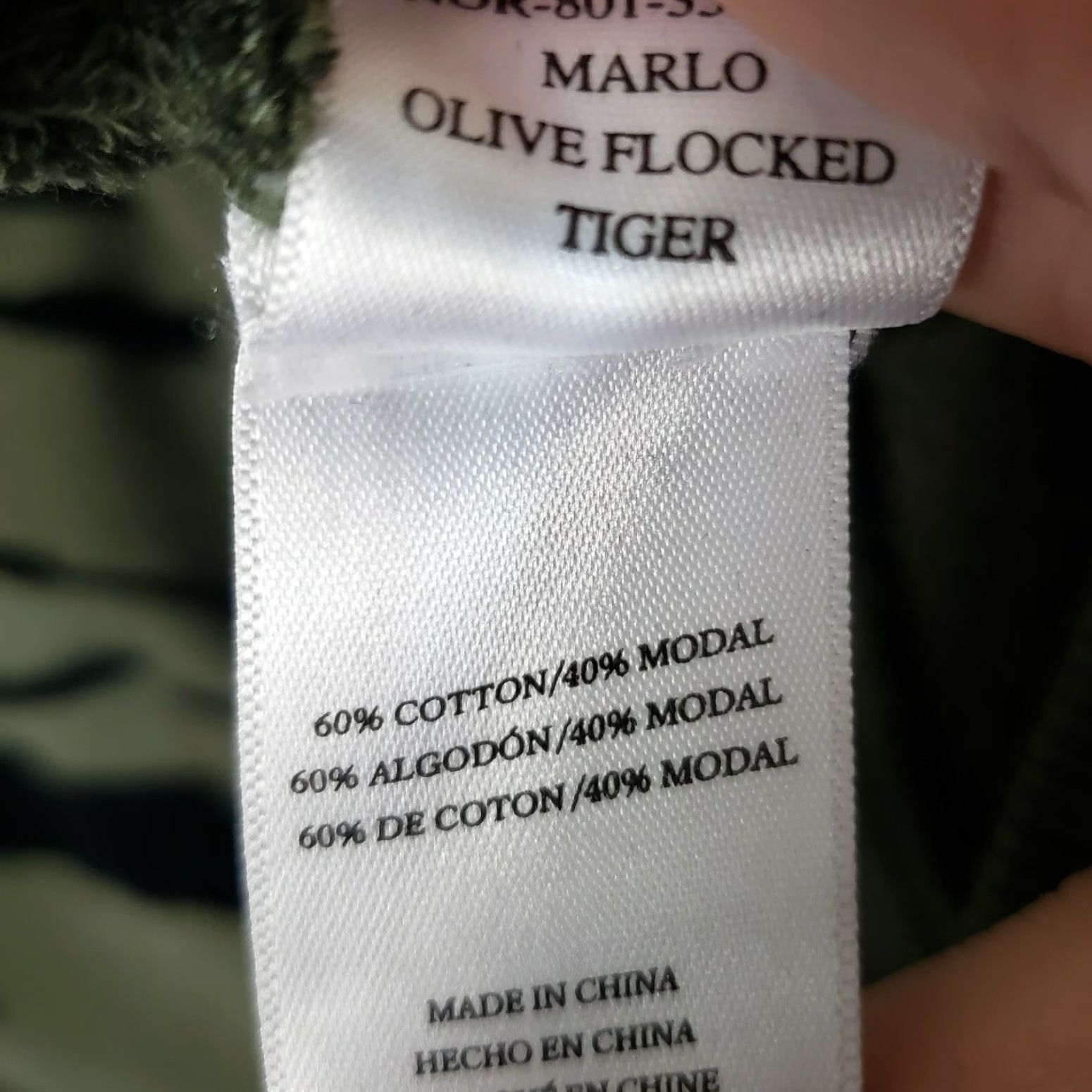Rails Rails Womens Marlo Flocked Sweatshirt Sz Medium Green Tiger Print Cotton Blend Shirt Pullover Womens Size M Tiger Pattern Vintage No Size M / US 6-8 / IT 42-44 - 6 Thumbnail