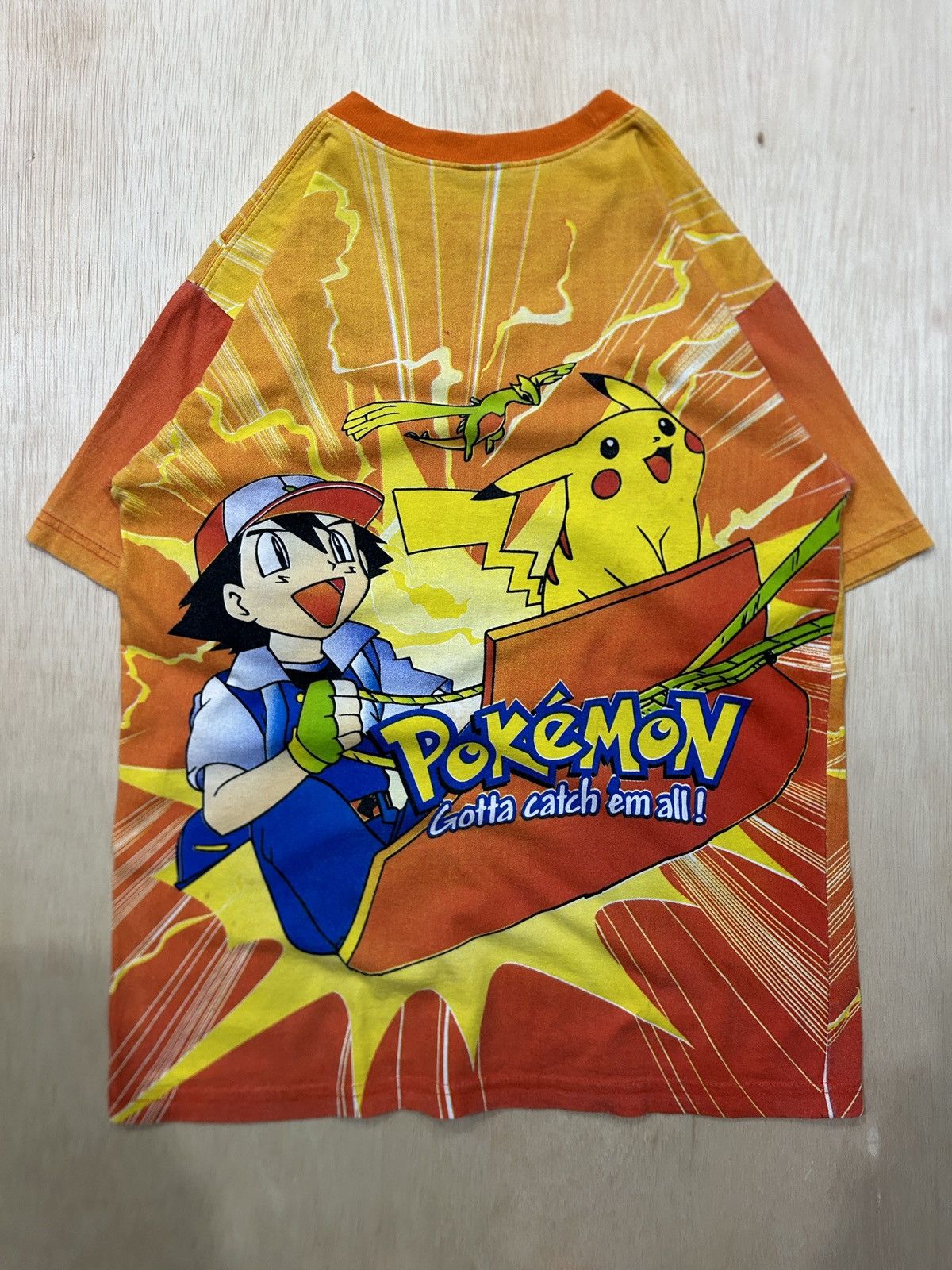 Cartoon Network × Japanese Brand × Vintage Vintage Pokemon Ash Bootleg Overprint Anime Size US S / EU 44-46 / 1 - 6 Thumbnail