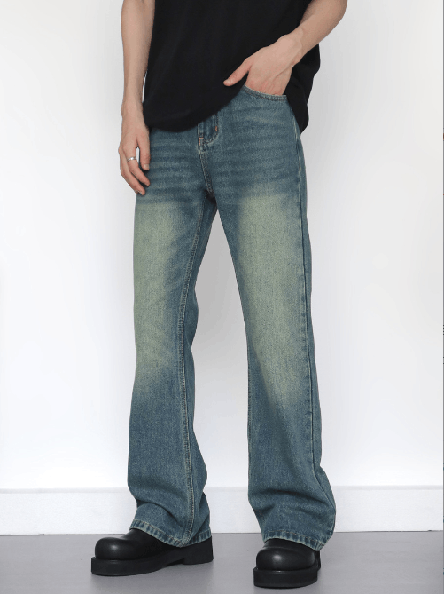 Japanese Brand × Jean America retro cleanfit loose versatile straight flared jean Size US 32 / EU 48 - 1 Thumbnail