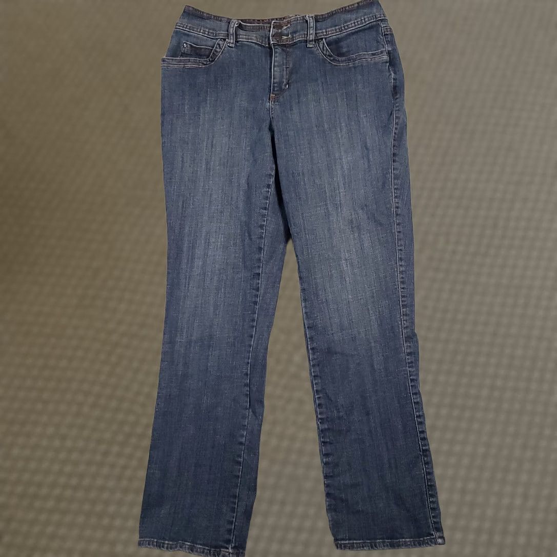 Denime A.N.A. Skinny Denim Jeans Women's 14W Stretch Medium Wash Jeans 31in Inseam Blue 5-Pocket Regular Rise Mens? Size 24" / US 00 / IT 34 - 1 Thumbnail