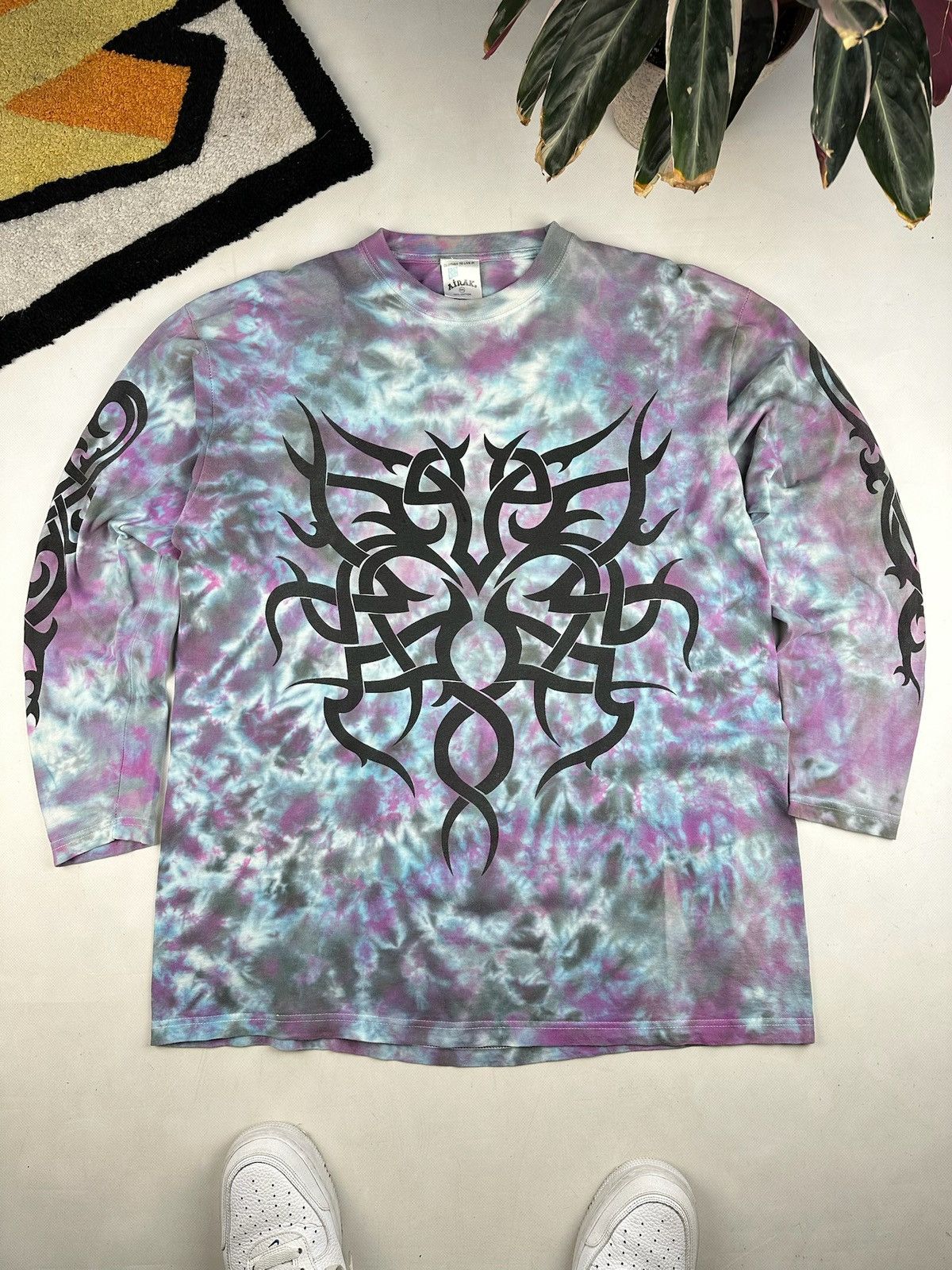 Vintage Vintage tribal marijuana techno Tee drugs rave longsleeve Size US XXL / EU 58 / 5 - 1 Thumbnail