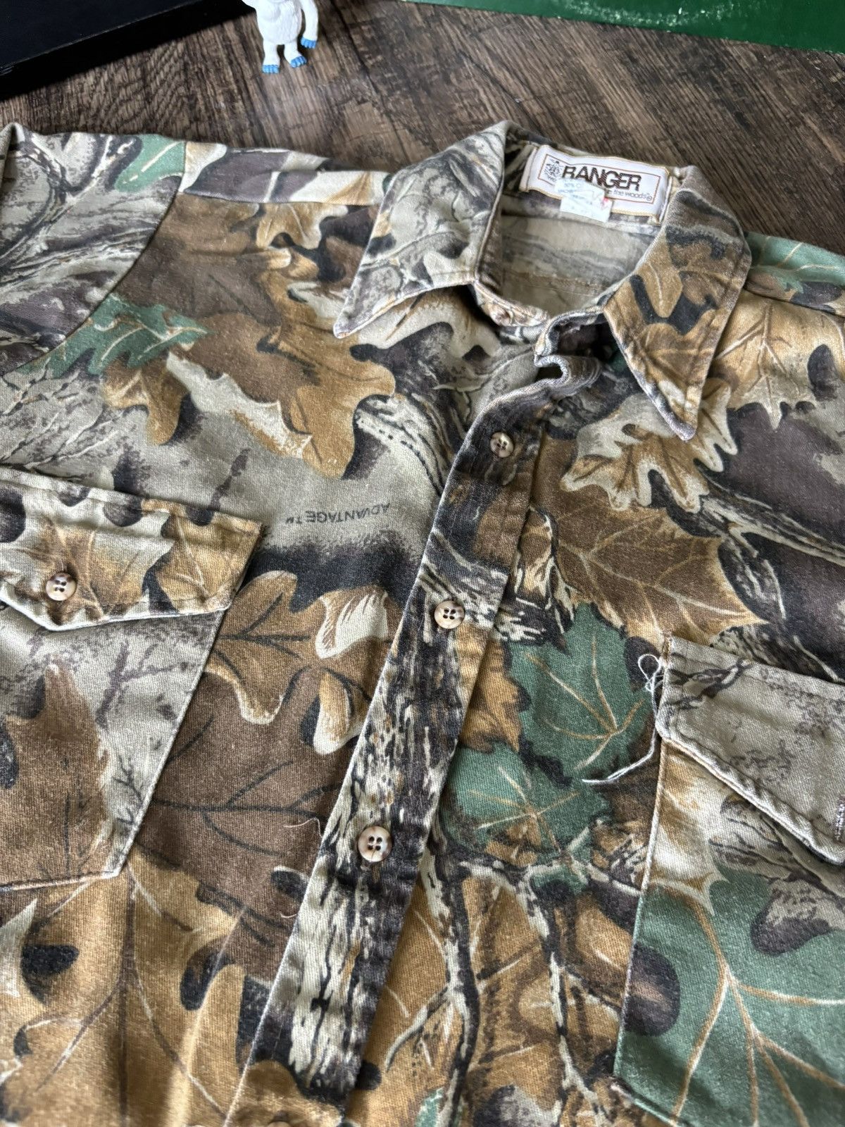 Vintage 90s Ranger Vintage Camo Button Shirt Small Size US S / EU 44-46 / 1 - 2 Thumbnail