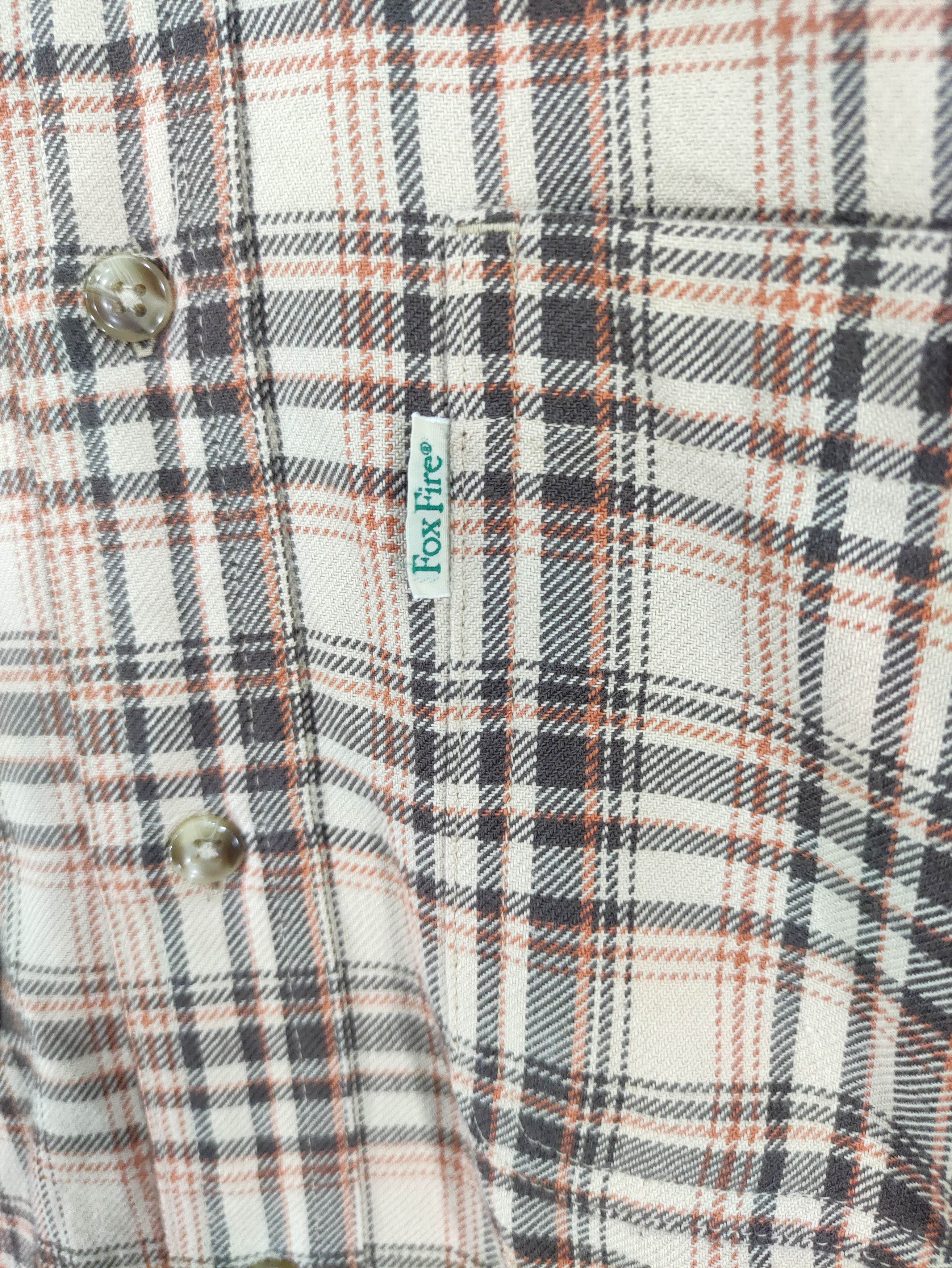 Flannel Vintage Fire Fox Flannel Shirt Button Up Long Sleeve Size US M / EU 48-50 / 2 - 2 Thumbnail