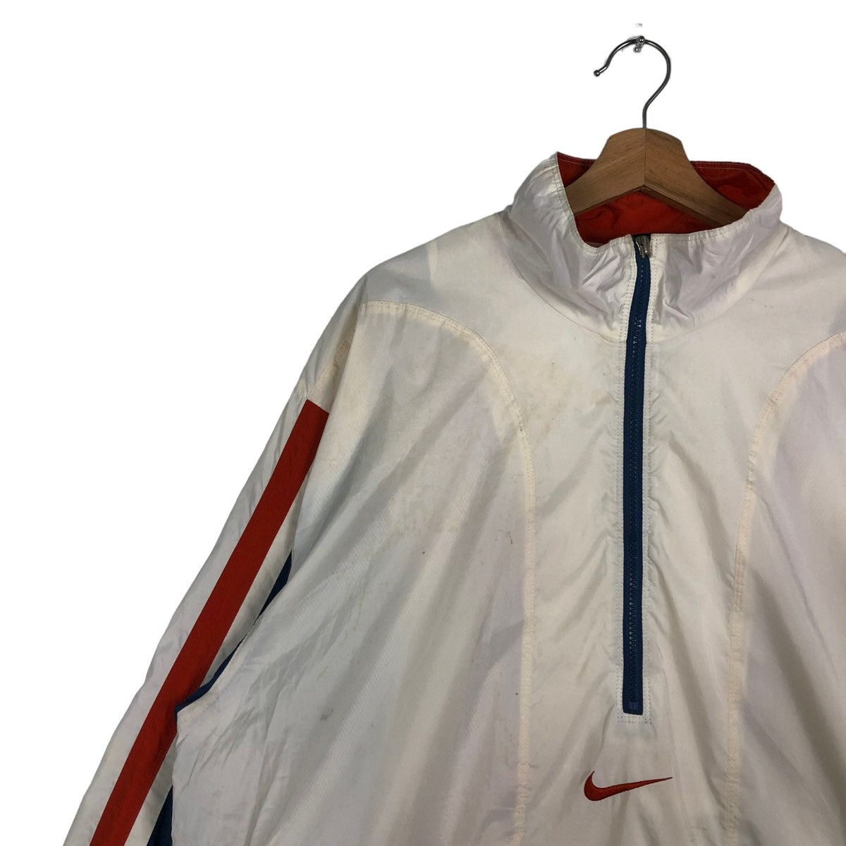 Nike 🔥90’s Vintage Bomber Jacket Nike Big Swoosh Logo Size US XL / EU 56 / 4 - 8 Thumbnail
