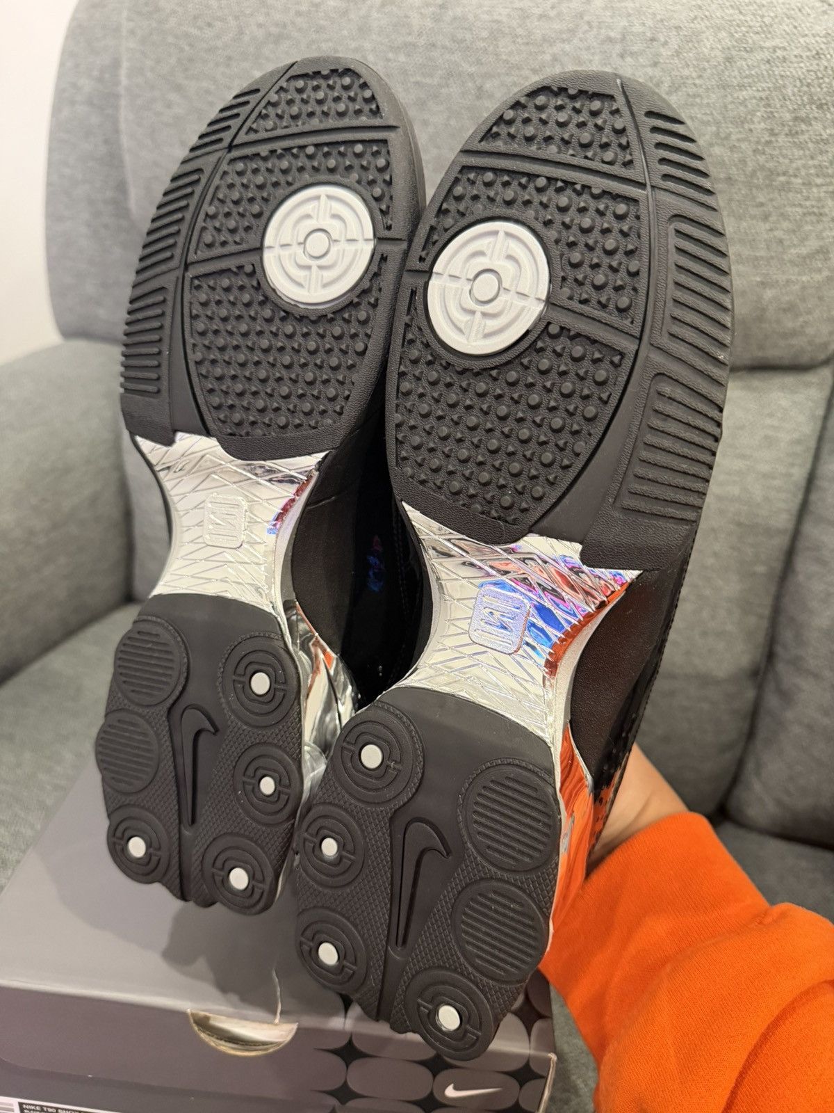 Nike Nike x Maha Amsterdam Total 90 T90 Shox Black and Silver Size US 10 / EU 43 - 5 Thumbnail