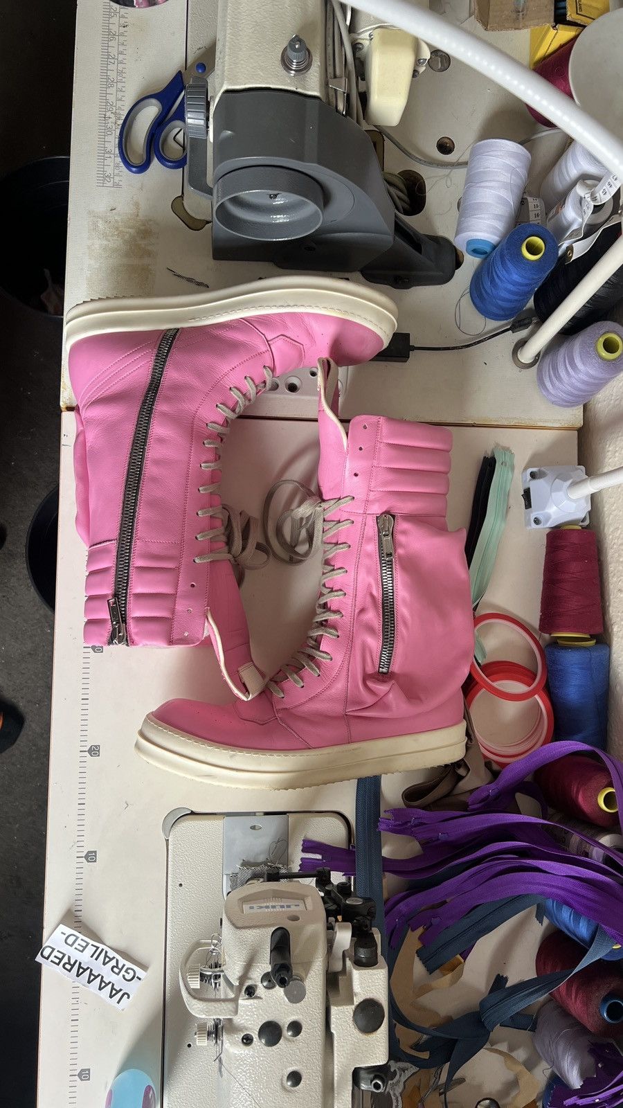 Rick Owens Rick owens Pink CargoBasket Size US 12 / EU 45 - 3 Thumbnail