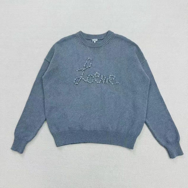 Loewe LOEWE Knit a logo round neck sweater Size XS / US 0-2 / IT 36-38 - 1 Thumbnail