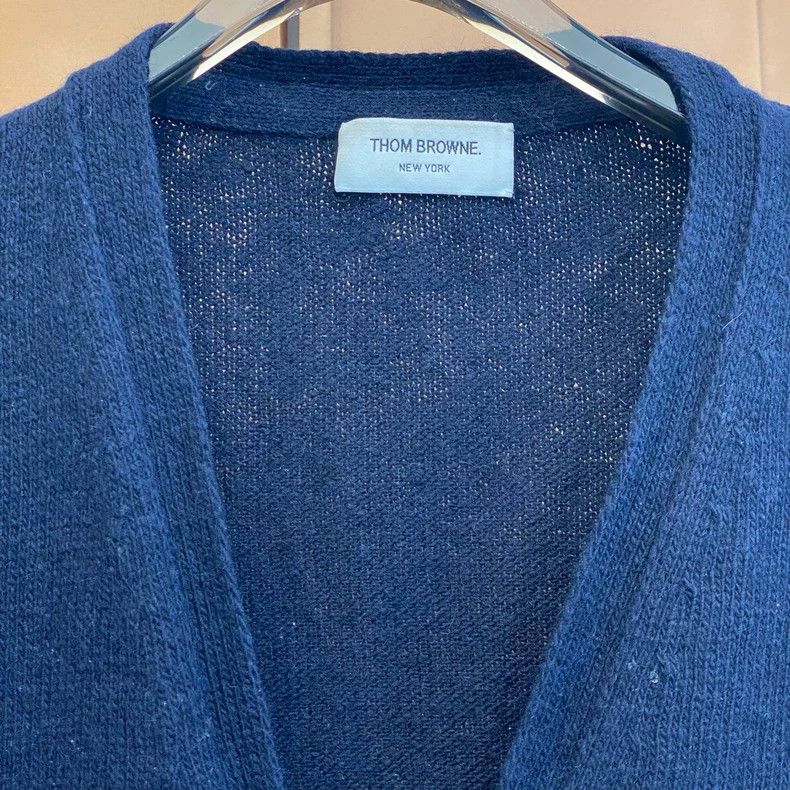 Thom Browne Thom Browne Wool knit cardigan Size US L / EU 52-54 / 3 - 3 Thumbnail