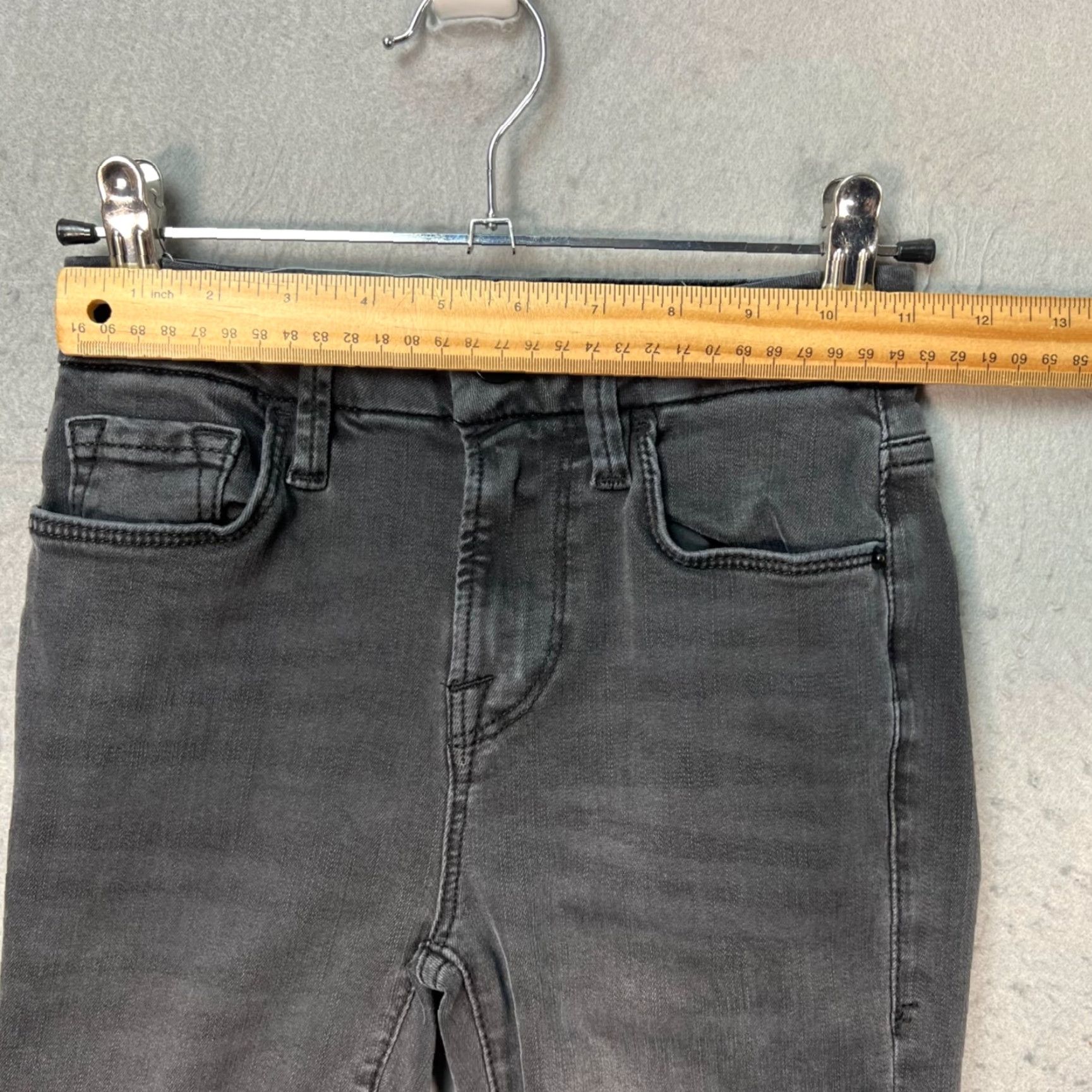 Frame FRAME Jeans Bootcut 5-Pocket Denim Gray Cotton Blend Size 23 Womens Size 40" / US 18 - 6 Thumbnail