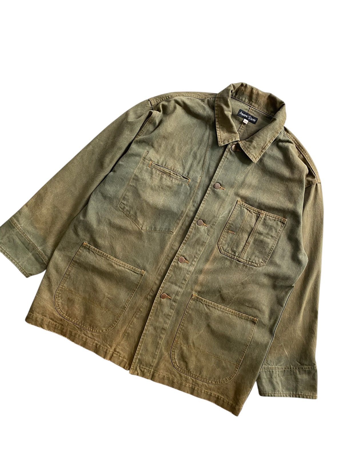 If Six Was Nine × Japanese Brand DOPE🔥Vtg 70s PUNe 🇯🇵 Made Denim 4 Pockets Chore Jacket Size US XL / EU 56 / 4 - 10 Thumbnail