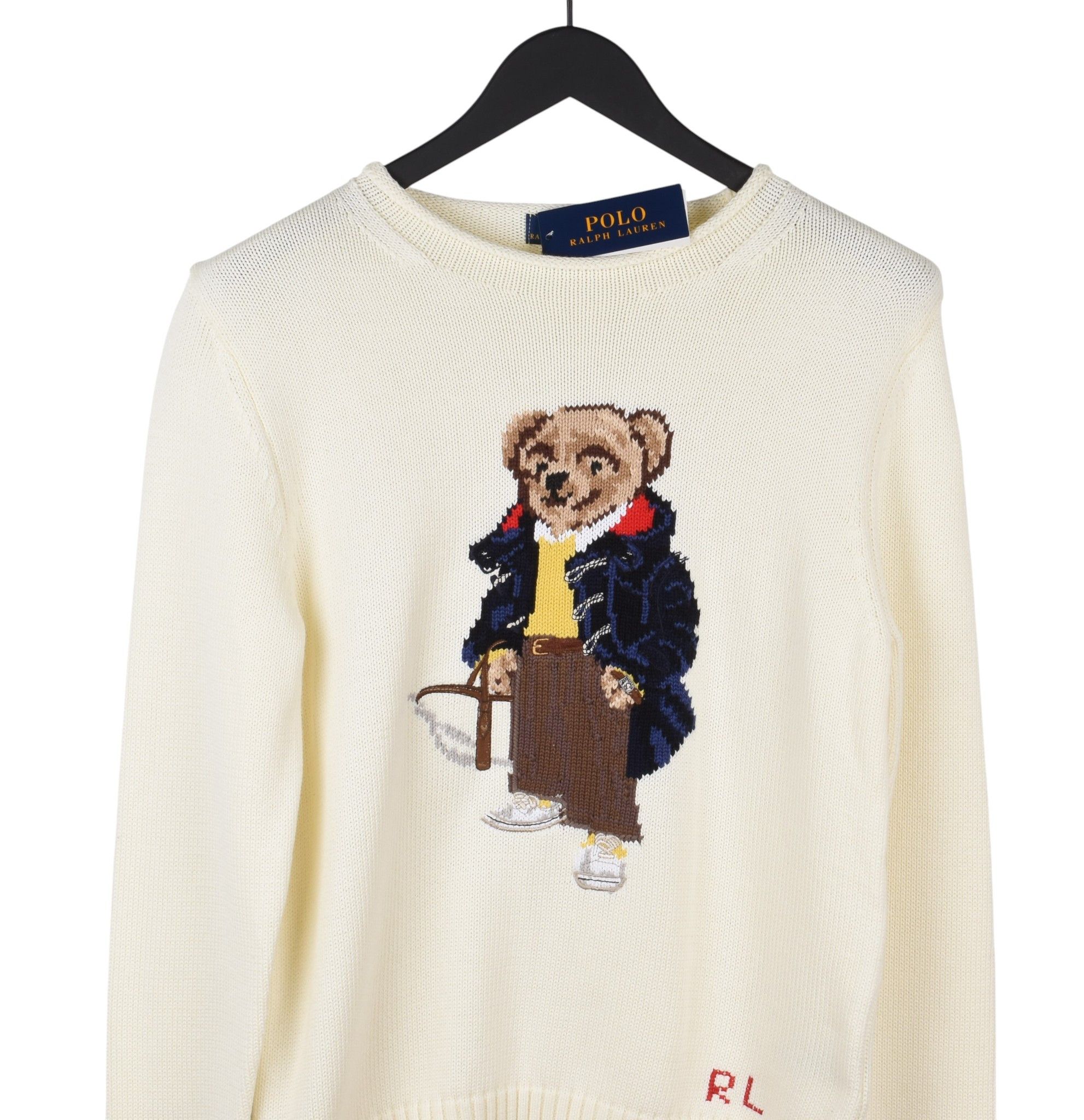 Polo Ralph Lauren New Polo Ralph Lauren Bear Women Cotton Sweater Sz M H5780-2 Size M / US 6-8 / IT 42-44 - 2 Thumbnail