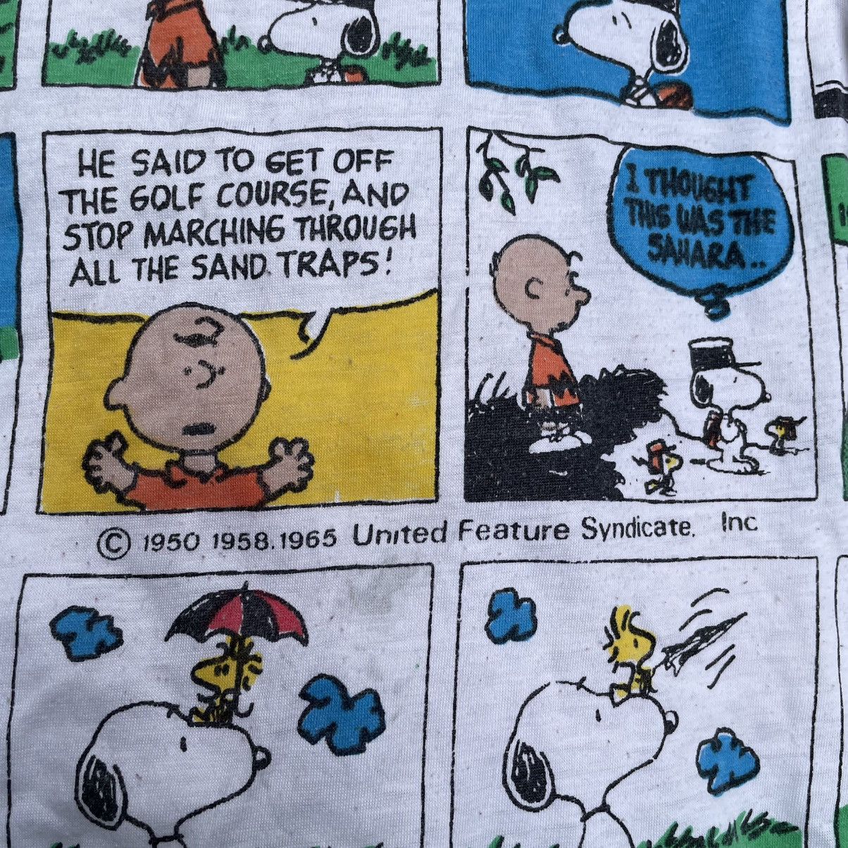 Peanuts Vintage 1965 peanuts Hoodie without cap double sided Size US L / EU 52-54 / 3 - 3 Thumbnail