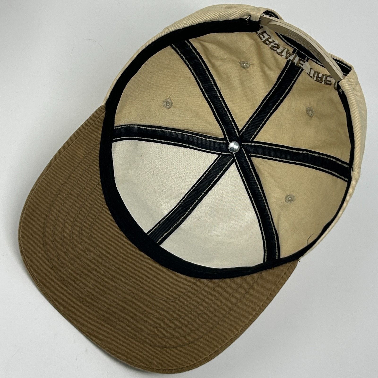 Swingster Vintage 90s Bandag Tires Hat Baseball Cap Interstate Beige Size ONE SIZE - 4 Thumbnail