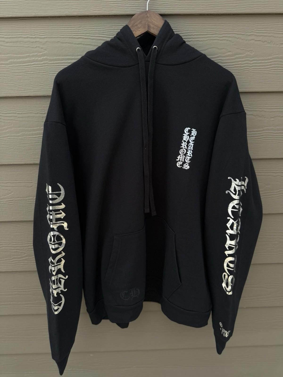 Chrome Hearts L - Authentic Chrome Hearts Black Silver Hoodie (NEW) Size US L / EU 52-54 / 3 - 3 Thumbnail