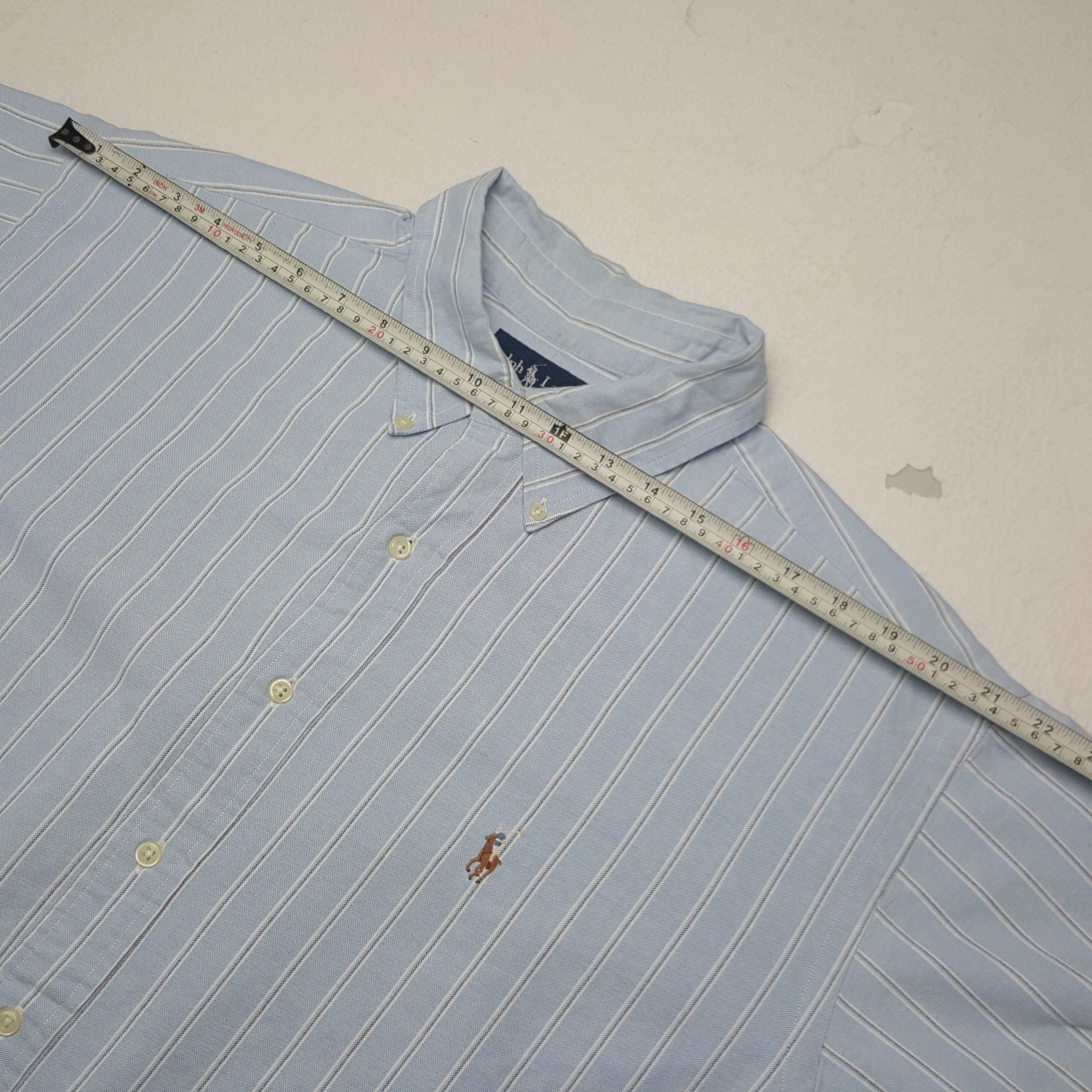 Ralph Lauren × Vintage Vintage Ralph Lauren Classic Fit Striped Button Up Shirt Size US M / EU 48-50 / 2 - 5 Thumbnail
