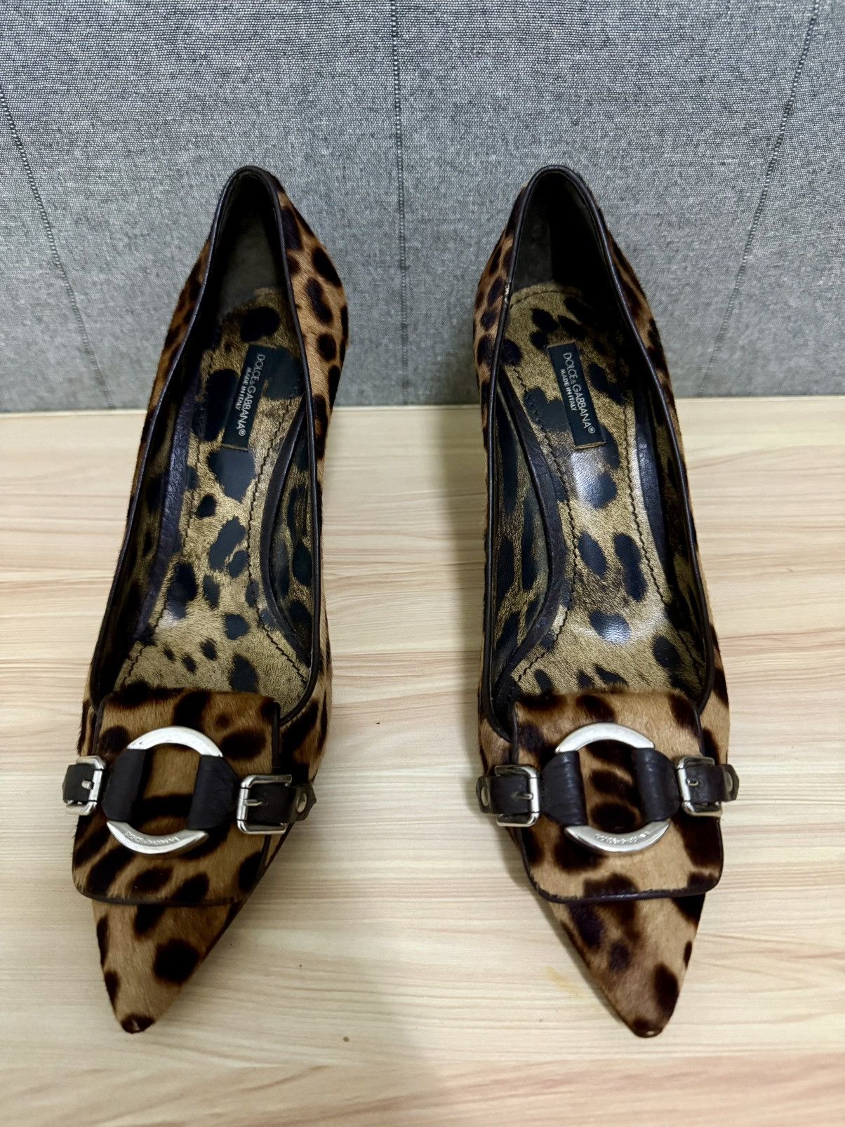 Dolce & Gabbana Dolce & Gabbana leopard print pony hair heels Size US 8 / IT 38 - 3 Thumbnail