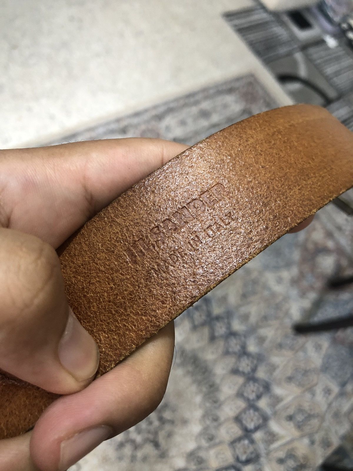 Jil Sander Vintage Jil Sander Brown Leather Belt Size ONE SIZE - 2 Thumbnail