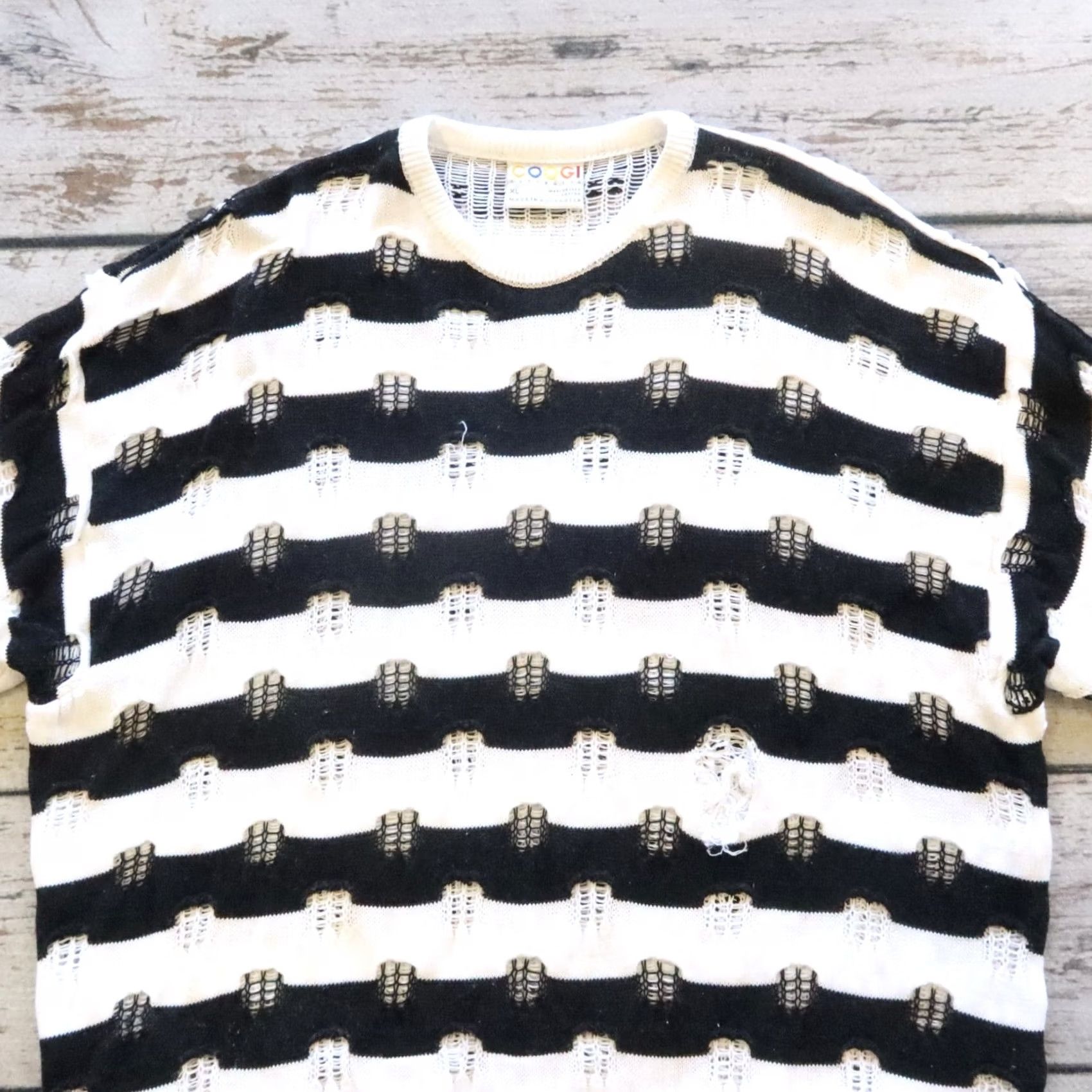 Coogi Vintage Coogi Pullover Stripe Knit Sweater XL Men Black Knit Pullover Striped Cotton 80s 90s Crew Neck Xl Mens Size US XL / EU 56 / 4 - 2 Thumbnail