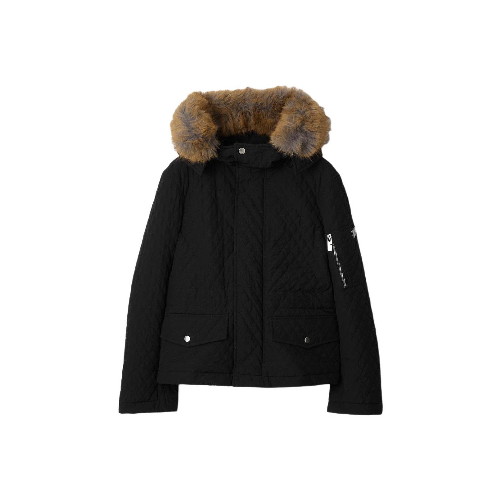 Burberry Burberry Quilted Fur Hooded Jacket Size XS Size XS / US 0-2 / IT 36-38 - 1 Thumbnail