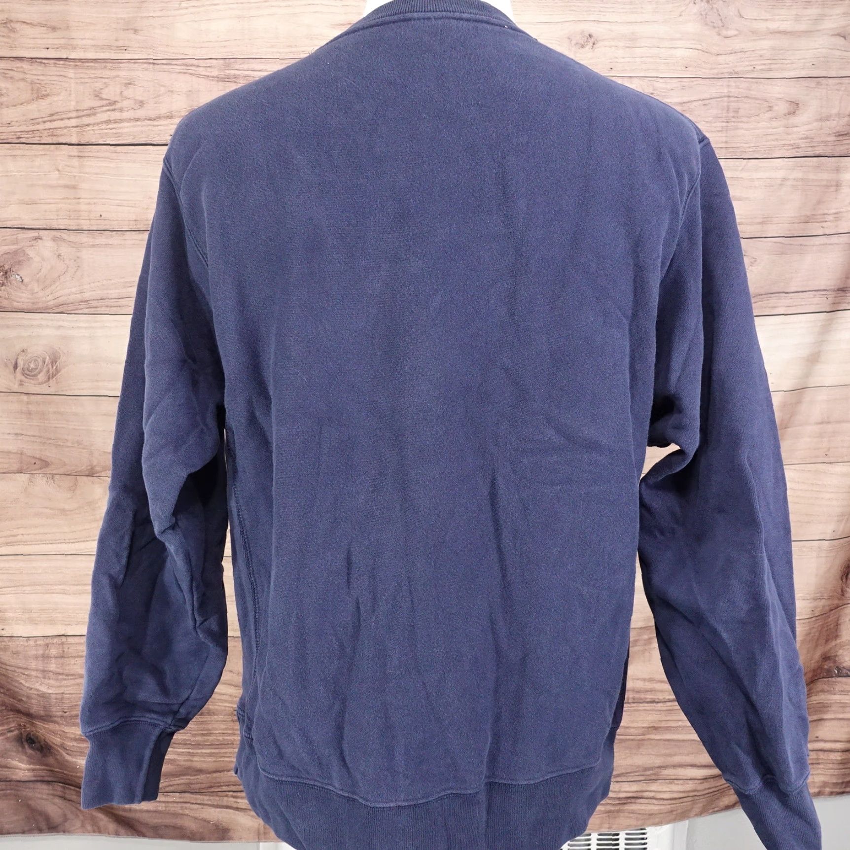 Champion VINTAGE Champion Sweatshirt Reverse Weave Blue Crew Neck L Mens Adult Large Blue 90s Sweatshirt Mens Size US L / EU 52-54 / 3 - 6 Thumbnail