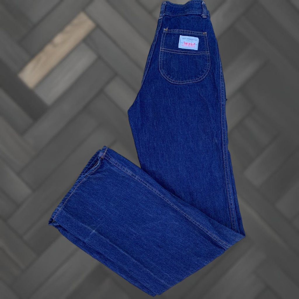 Levi's VINTAGE Levi’s Jeans High Waist 1970s 80s 70s Talon 42 Zipper Size 10 27” Waist Blue Denim Size 32" / US 10 / IT 46 - 1 Thumbnail