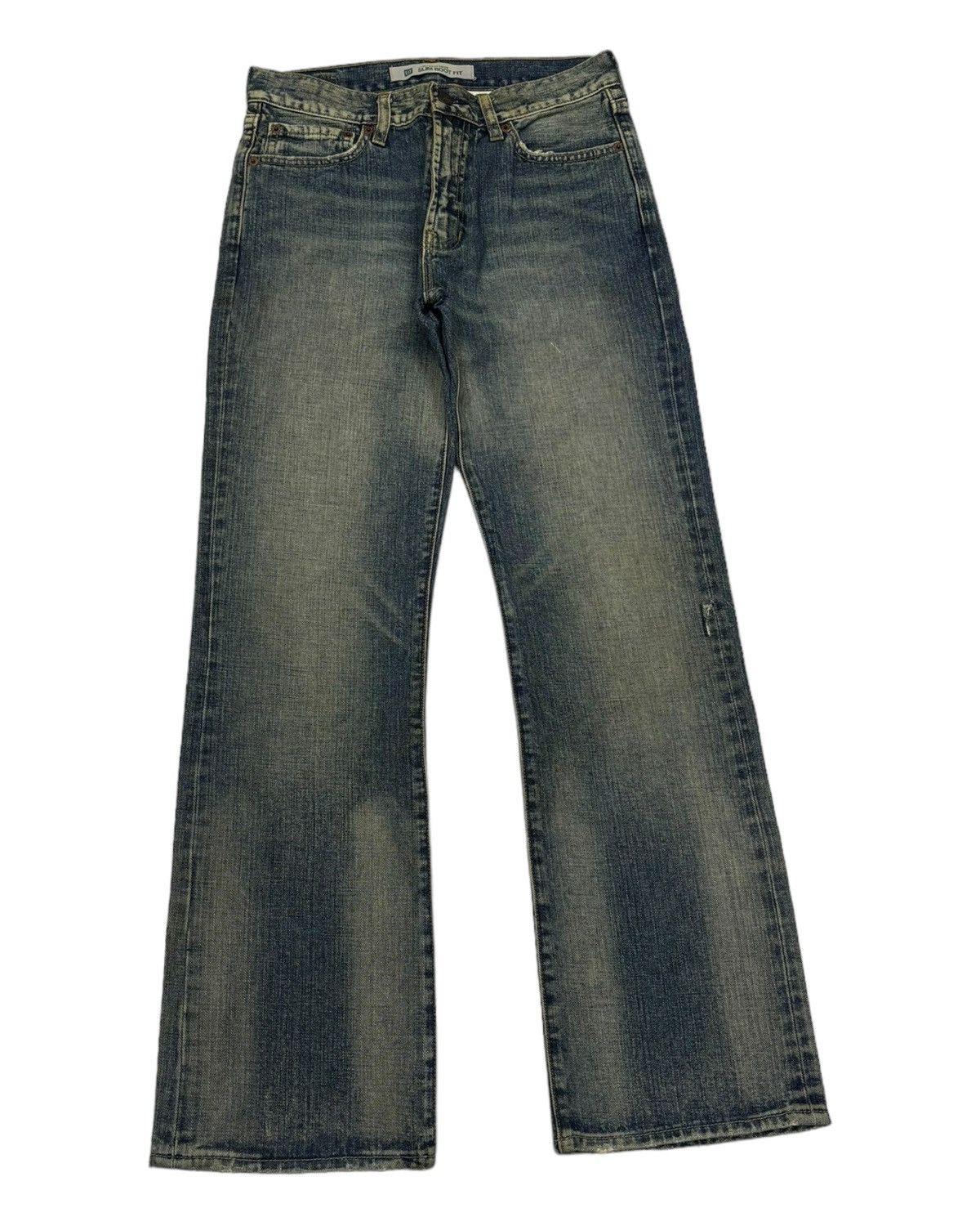 If Six Was Nine VINTAGE GAP SLIM BOOTCUT MUD WASH FLARE DENIM JEANS Size US 29 - 3 Thumbnail
