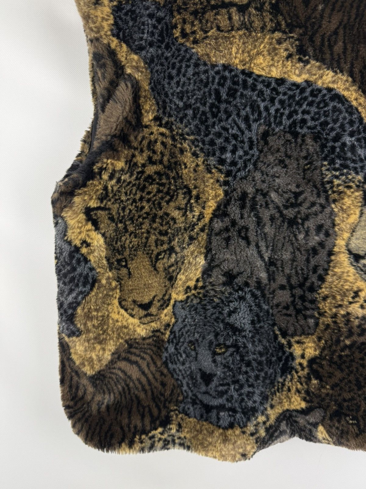 Joseph Ribkoff × Vintage Joseph Ribkoff Animal Print Faux Fur Sleeveless Vest Jacket Size M / US 6-8 / IT 42-44 - 14 Thumbnail