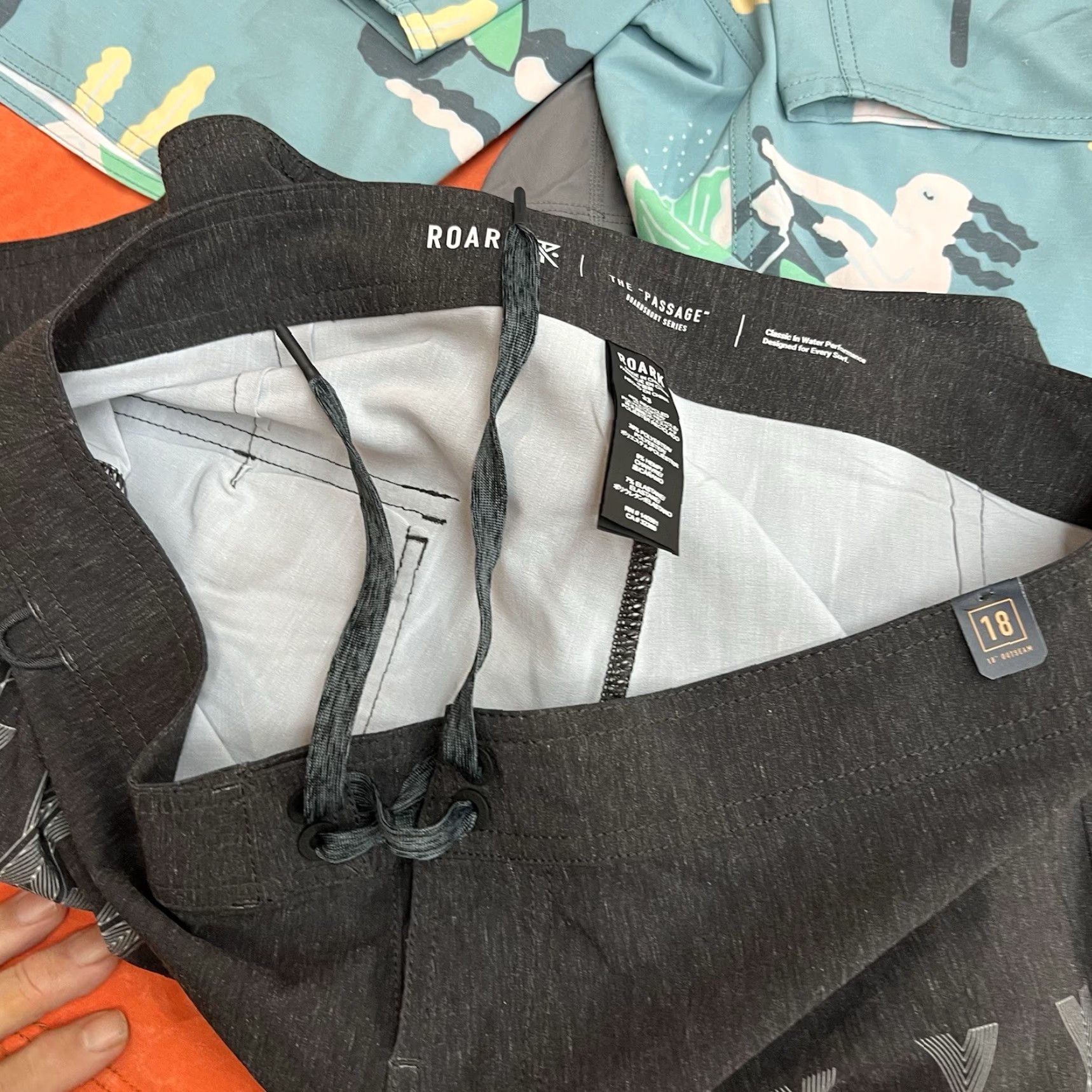 Roark ROARK The Passage Short Shorts Men’s 33 Black Lined Gym Casual Size US 33 - 7 Thumbnail