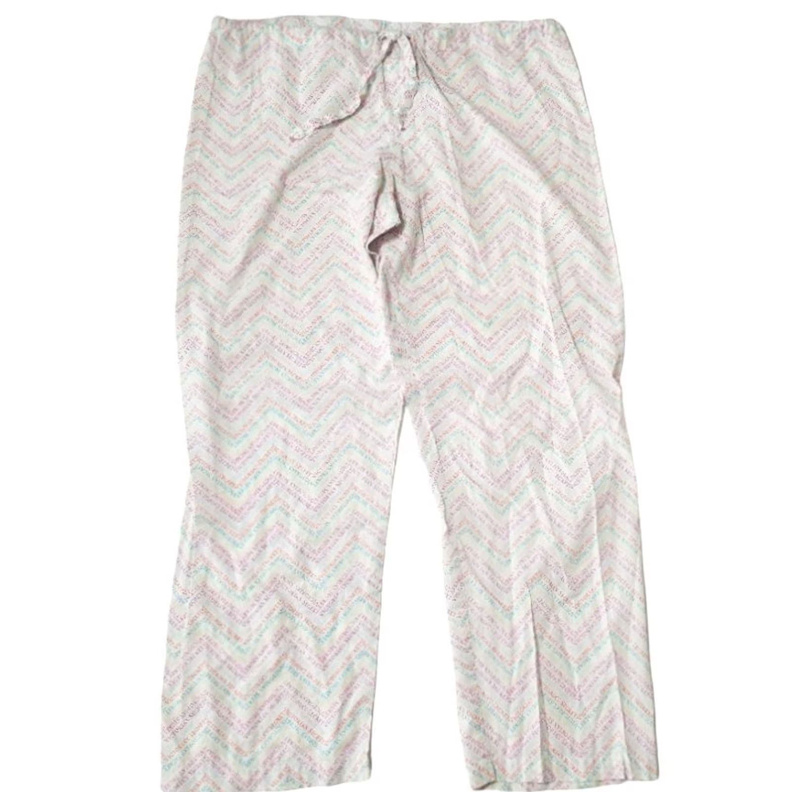 Victoria's Secret Victoria's Secret Womens Pajama Pants Chevron Multicolor Lounge M Size 32" / US 10 / IT 46 - 2 Thumbnail