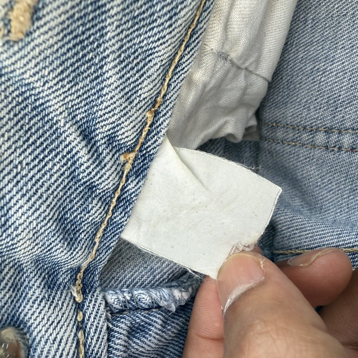Japan Blue × Jean × Vintage VINTAGE BLUE WAY FLARE FADED RUSTY JEAN DENIM PANTS Size US 30 / EU 46 - 16 Thumbnail