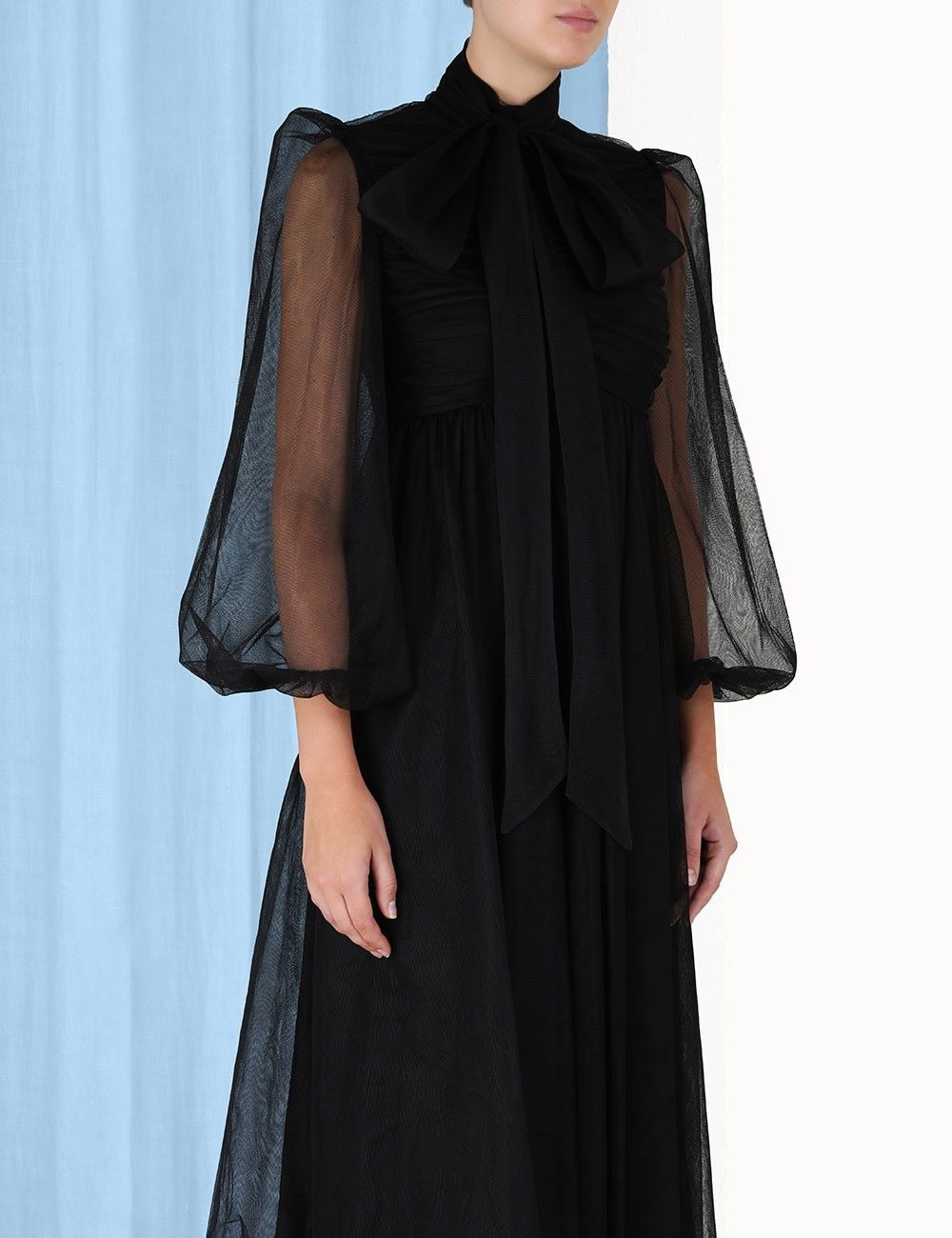 Zimmermann oc11z0425 Tulle Midi Dress in Black Size S / US 4 / IT 40 - 5 Thumbnail