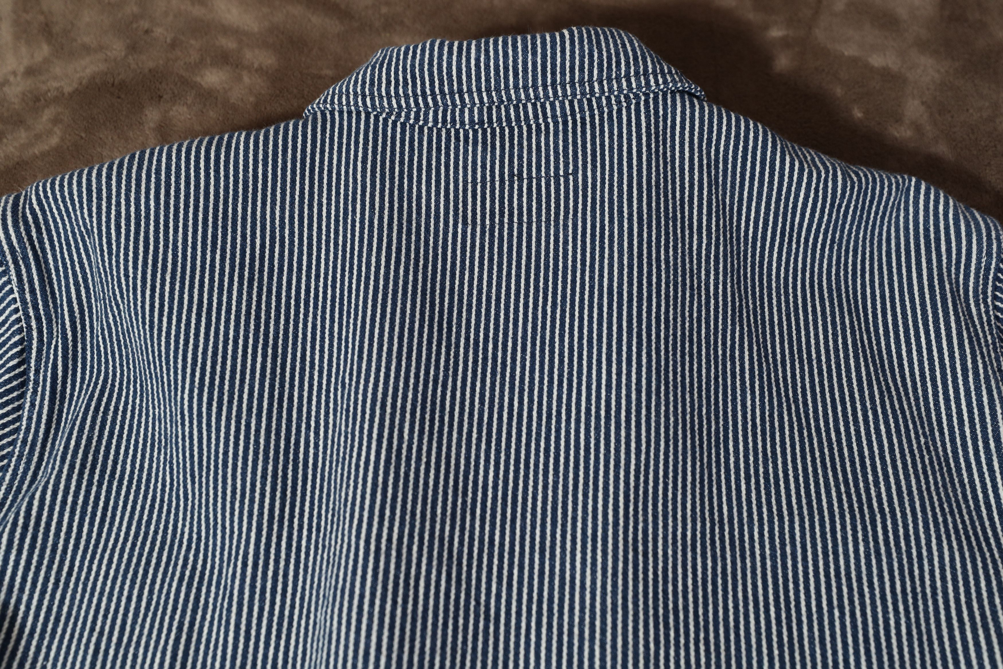 Brixton Brixton Striped Long Sleeve Overshirt (L) Size US L / EU 52-54 / 3 - 16 Thumbnail