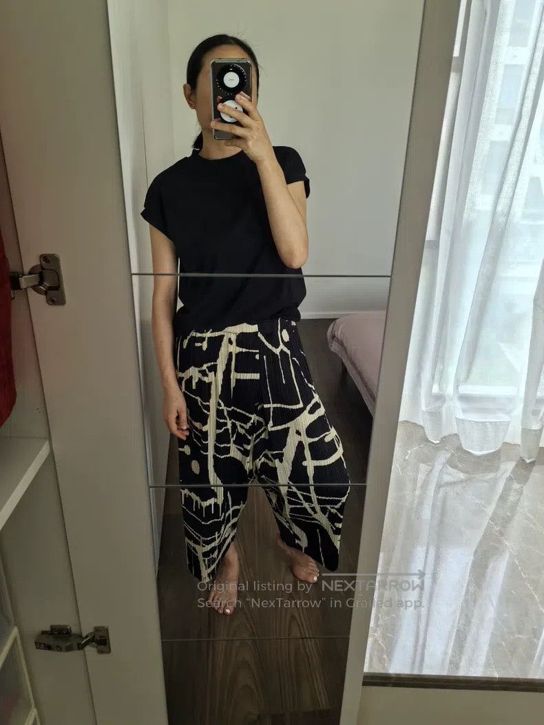 Issey Miyake Issey Miyake size:3 Vintage Graffiti Harem Pants Size 22" - 1 Thumbnail