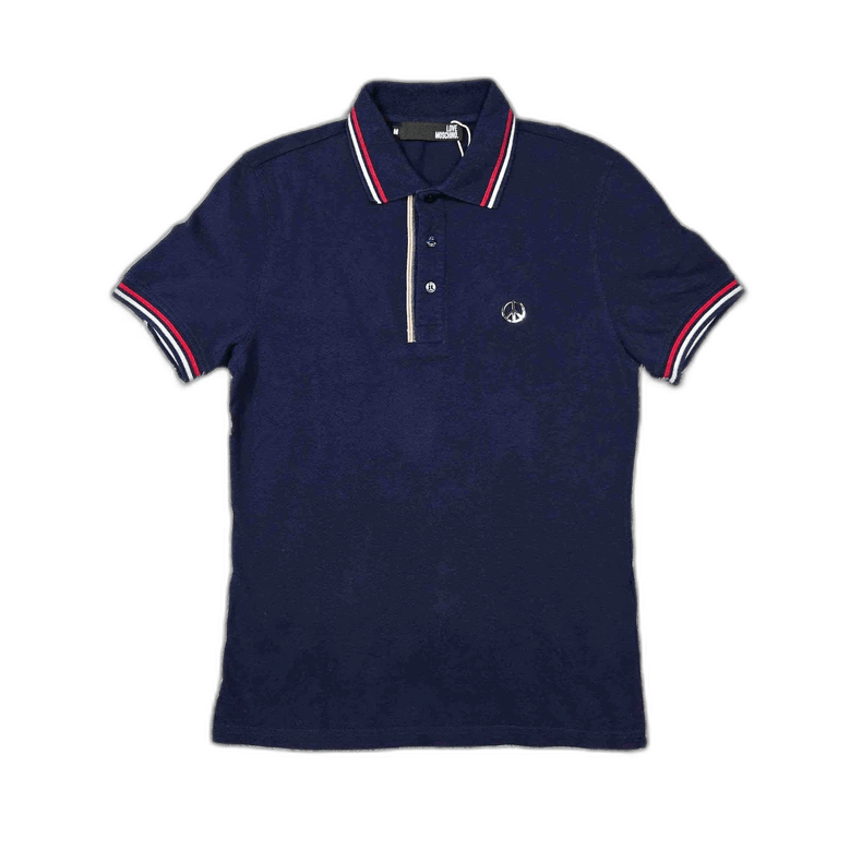 Moschino Moschino Blue Short Sleeve Polo Shirt Size US M / EU 48-50 / 2 - 1 Thumbnail