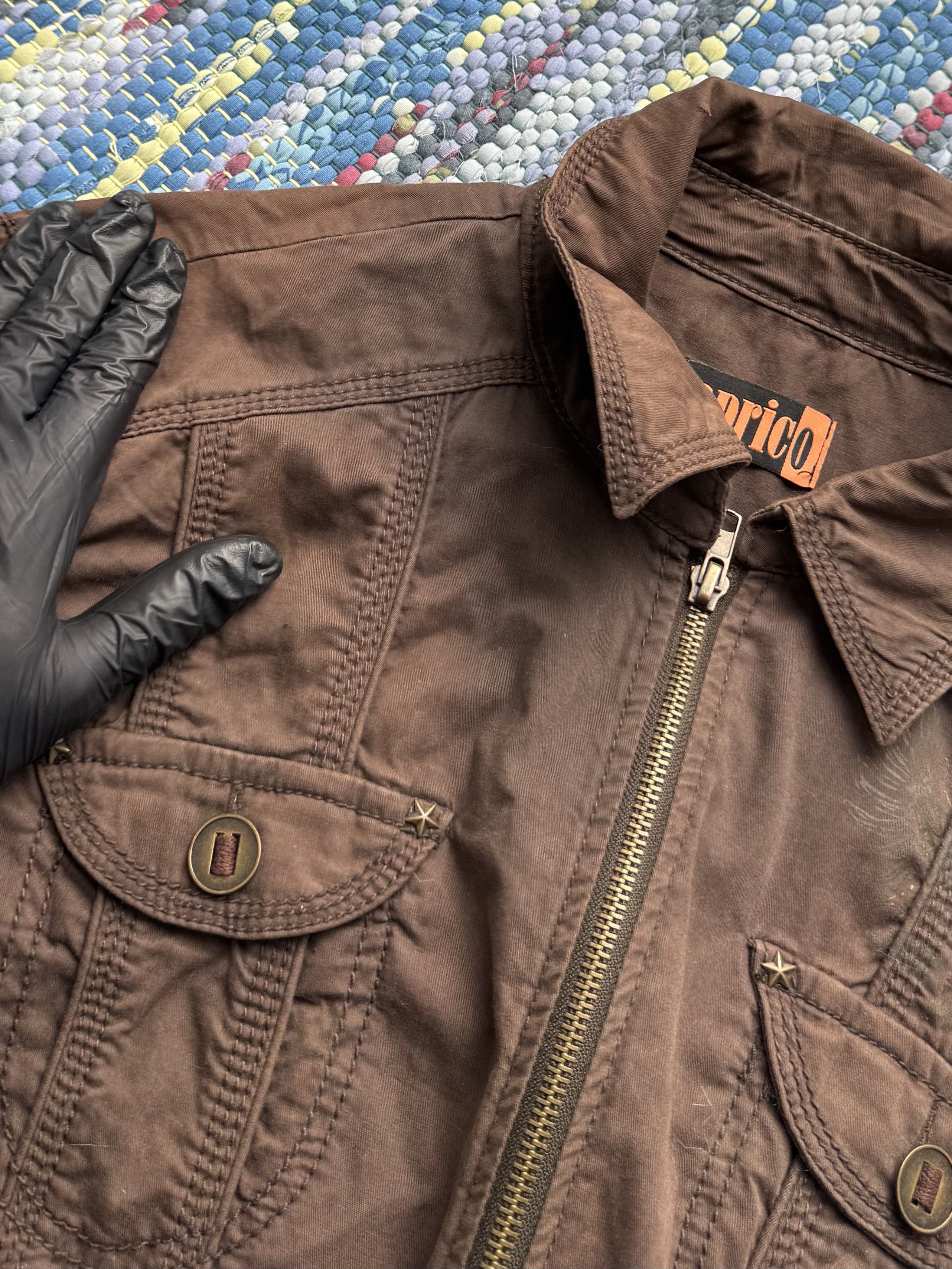 Vintage Vintage Brown Zip Jacket Utility Casual Lightweight Coat Size L / US 10 / IT 46 - 12 Thumbnail