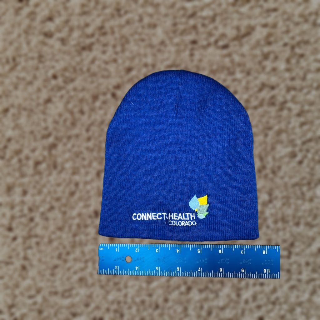 OAMC Connect For Health Colorado Beanie Toque Adult One Size Blue Knit 100% Acrylic Size ONE SIZE - 1 Thumbnail