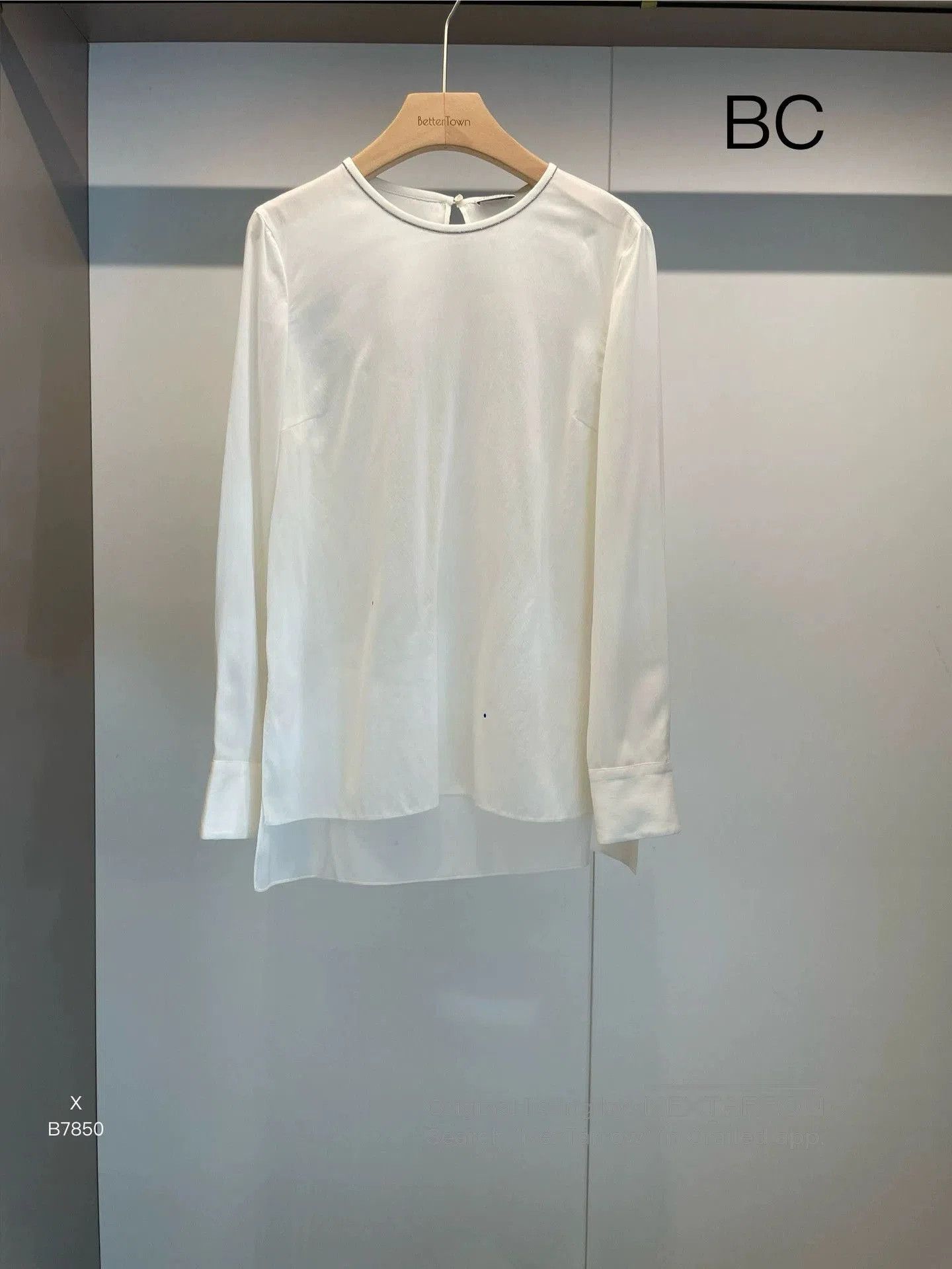 Brunello Cucinelli White Silk Shirt S.